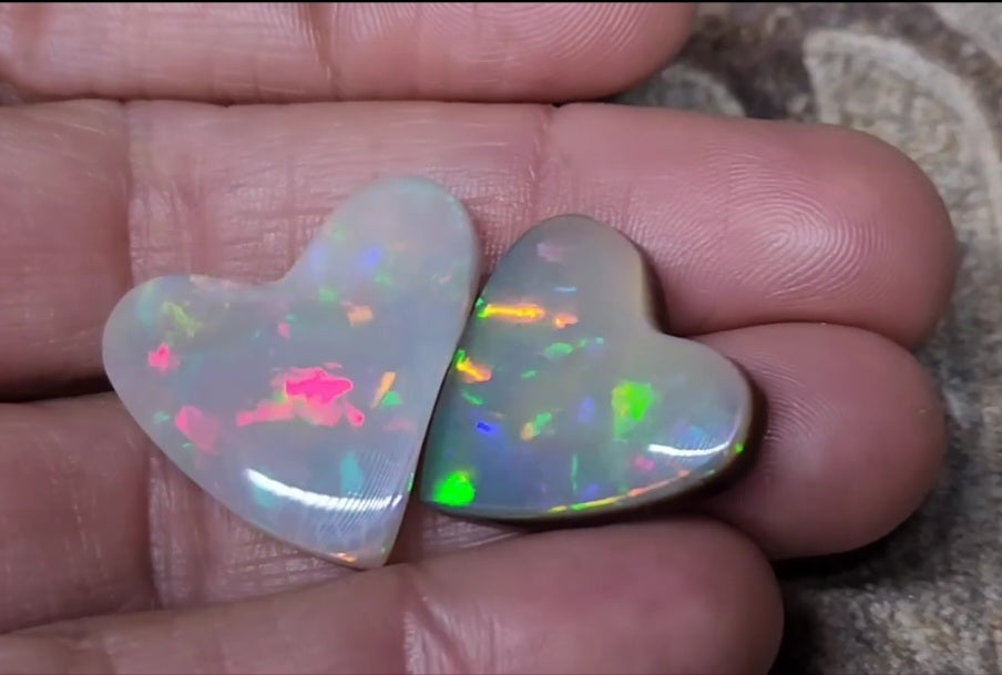Made To Order - Opal Heart Pendant 14k Gold