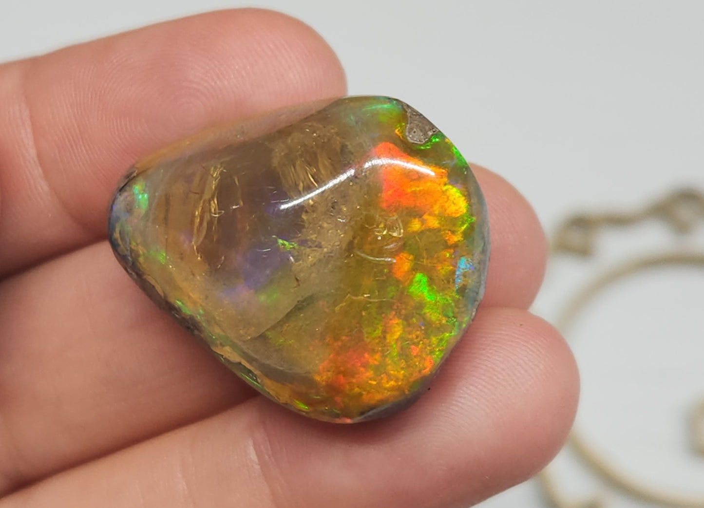 Natural Ethiopian Carved & Polished Opal Specimen #507