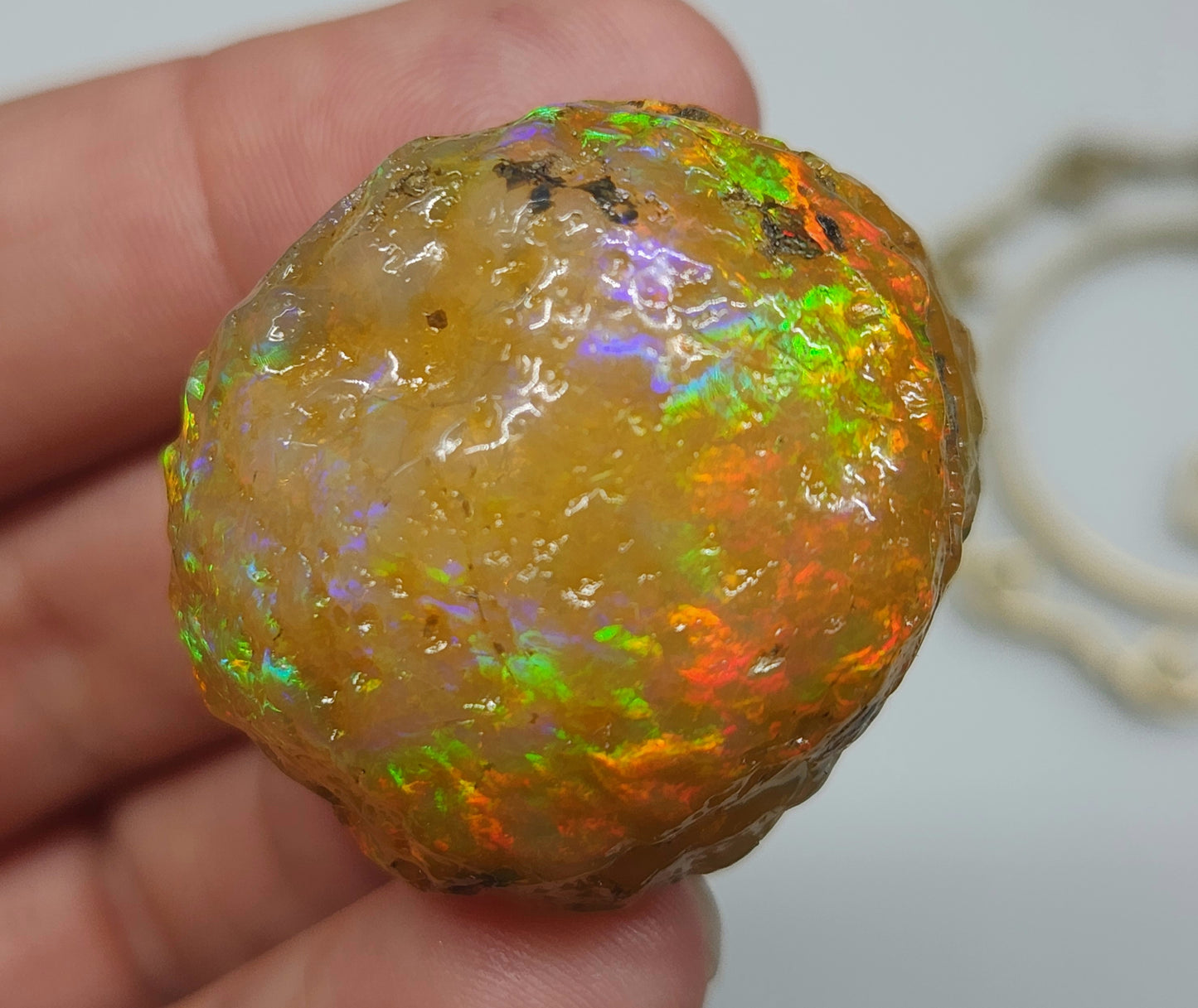 Natural Ethiopian Carved & Polished Opal Specimen #505