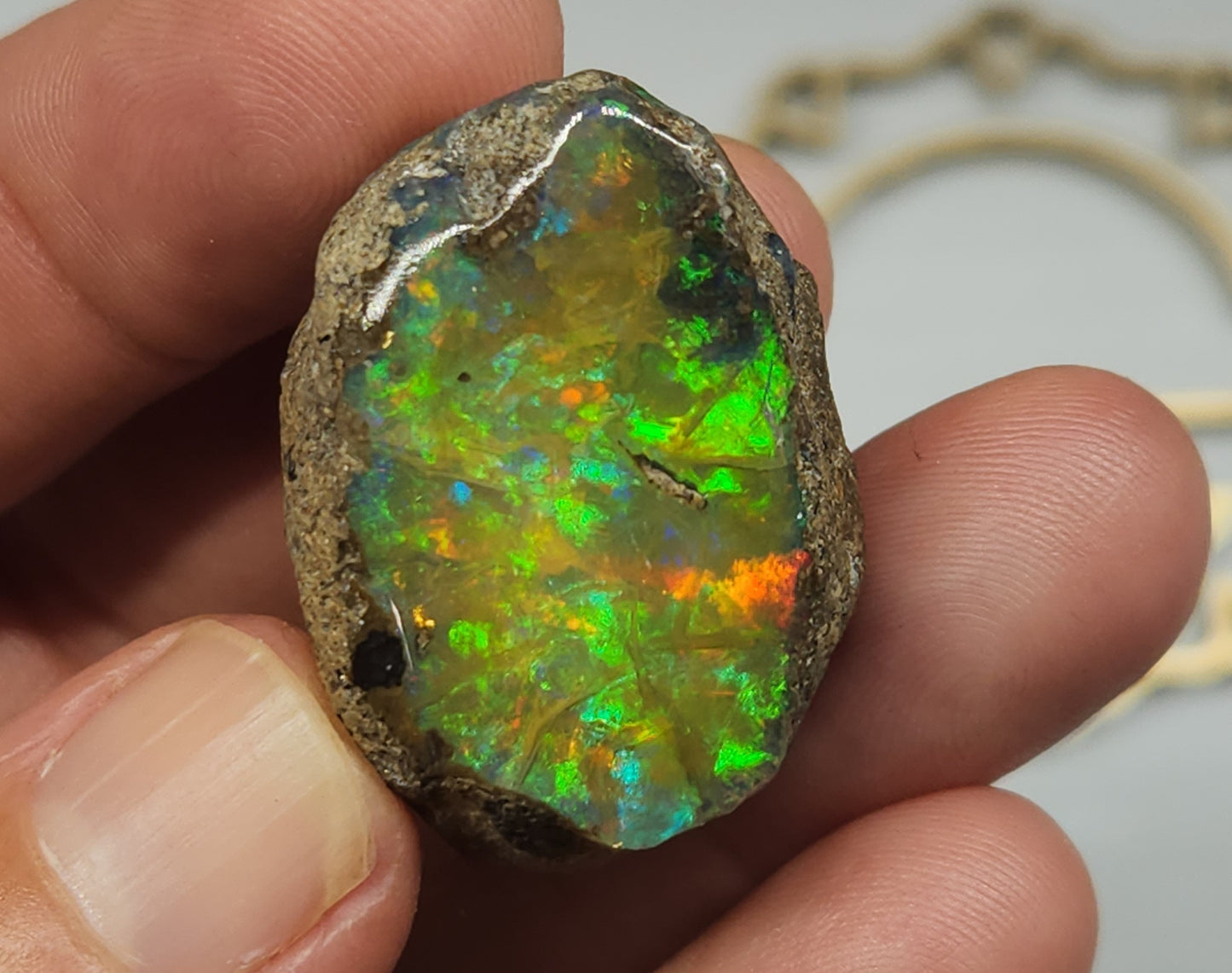 Natural Ethiopian Carved & Polished Opal Specimen #504