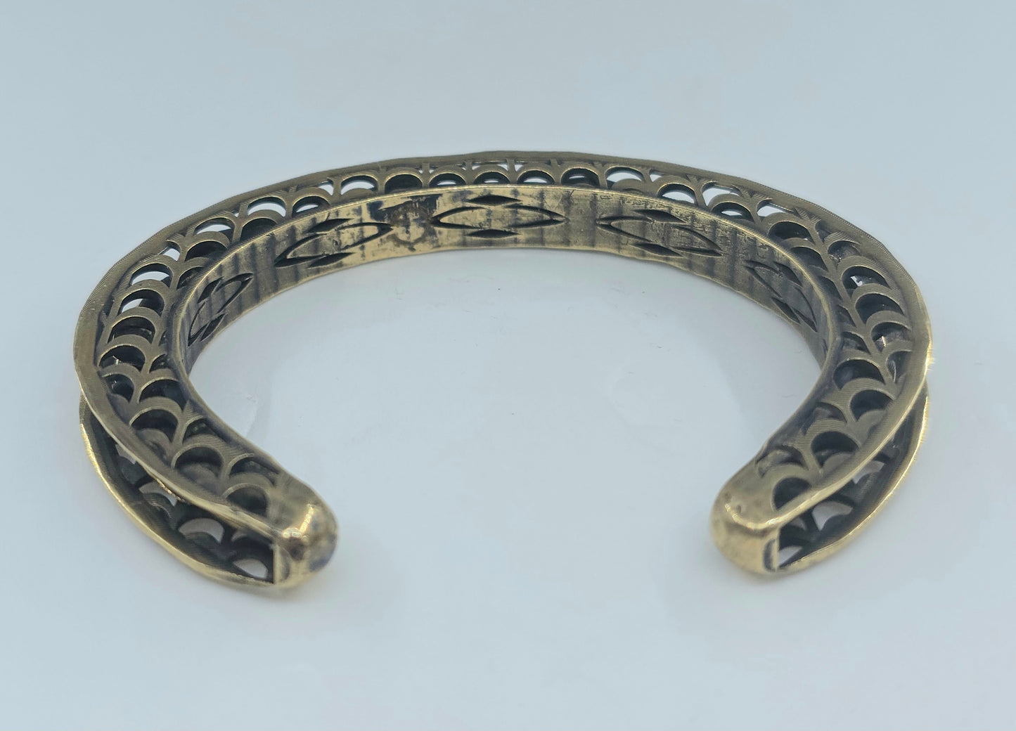 Rustic Sterling Silver Cuff Bracelet #603