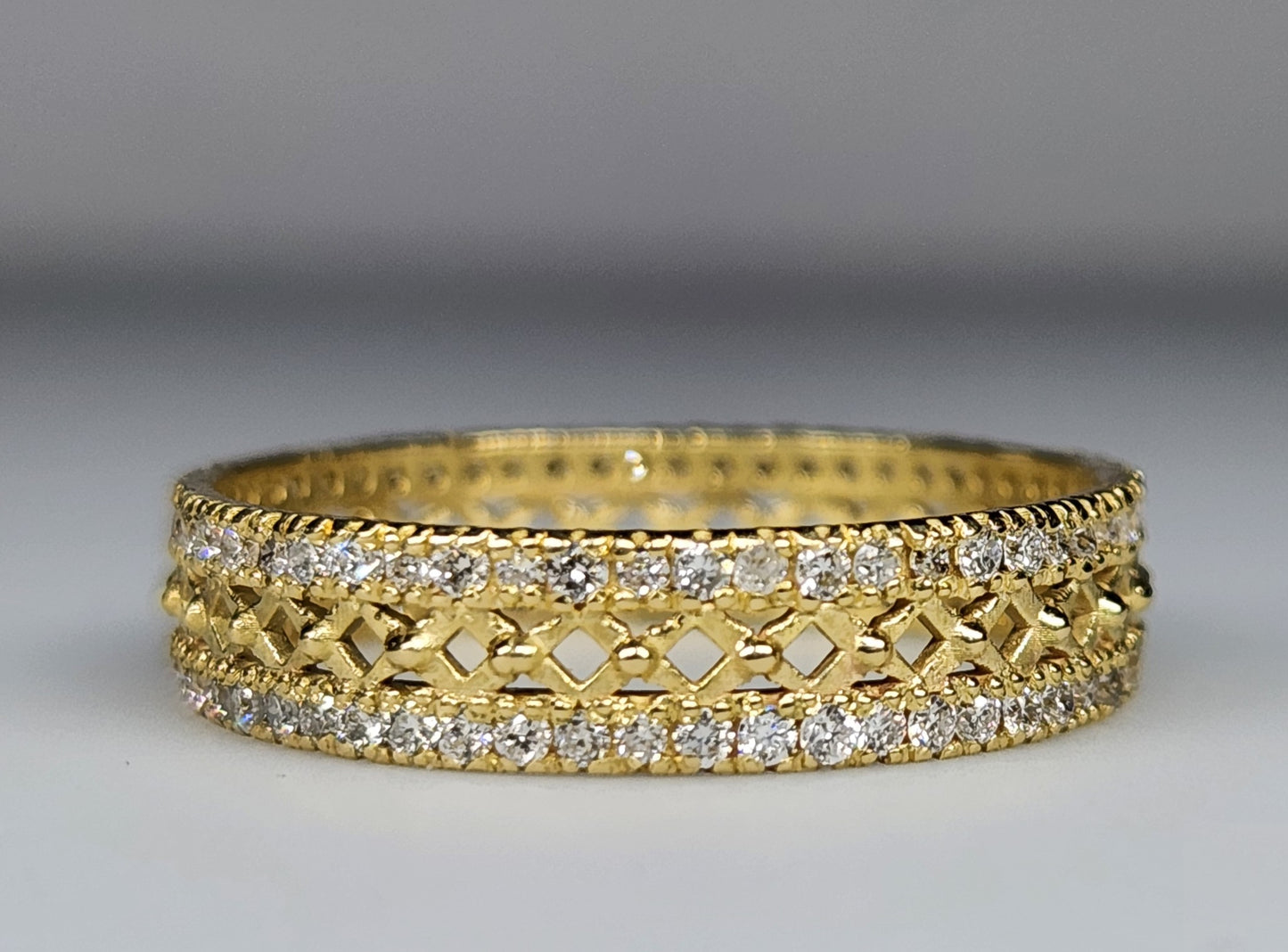 14k Yellow Gold Diamond Ring Band #458