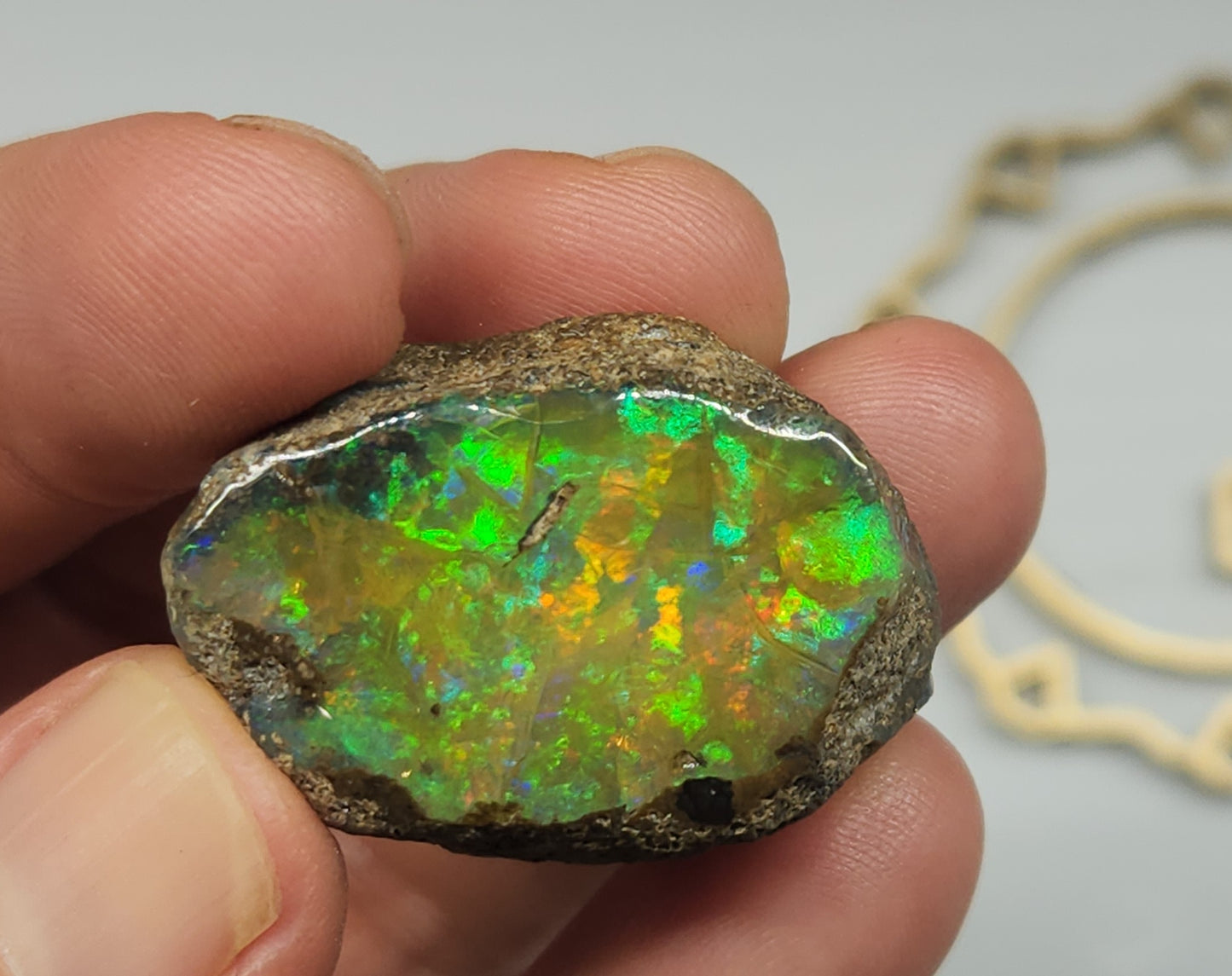 Natural Ethiopian Carved & Polished Opal Specimen #504