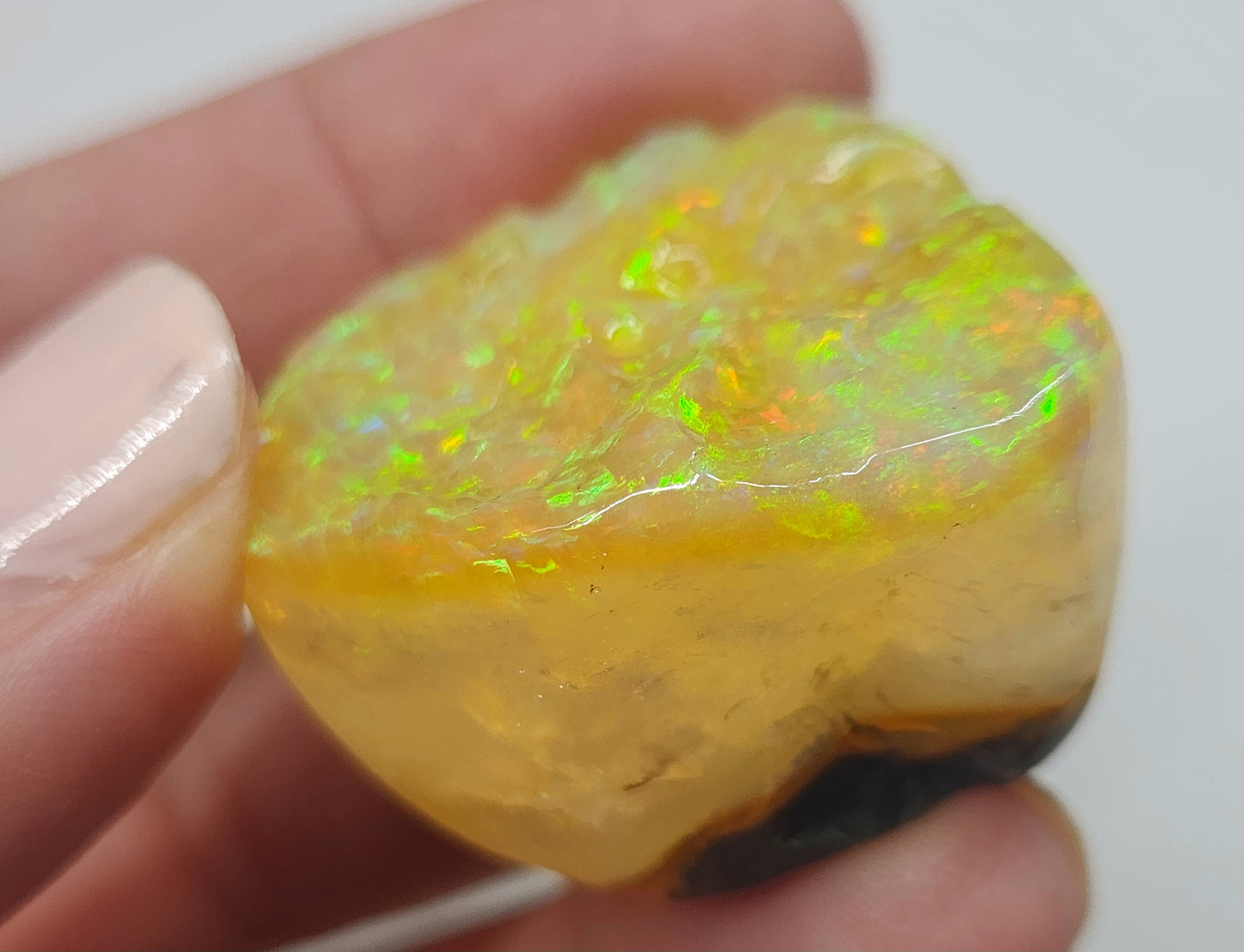 Natural Ethiopian Carved & Polished Opal Specimen #501