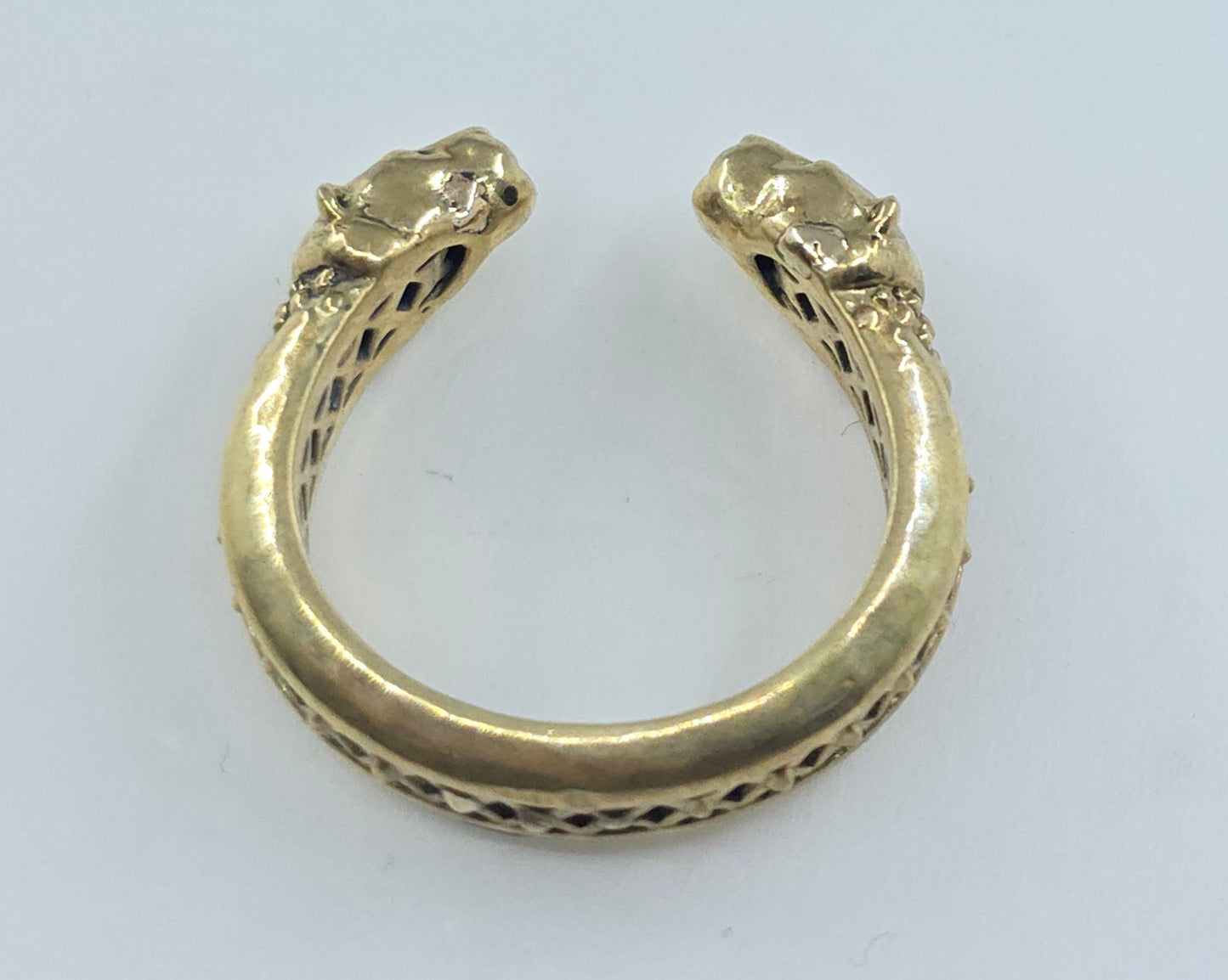 Brass Panther Ring Unisex Jewelry #607