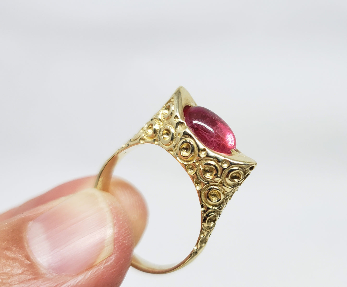 Pink Tourmaline Ring 14k Gold