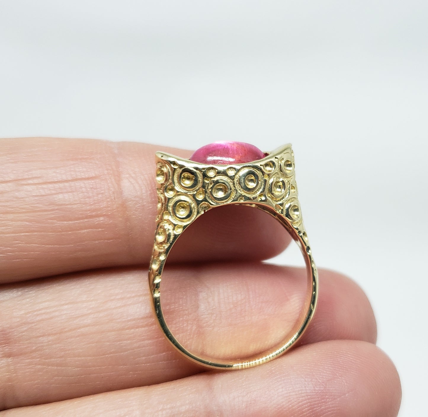 Pink Tourmaline Ring 14k Gold
