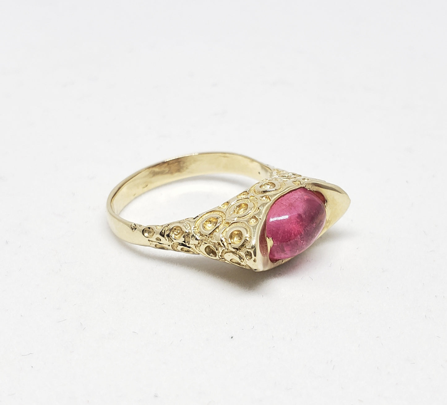 Pink Tourmaline Ring 14k Gold