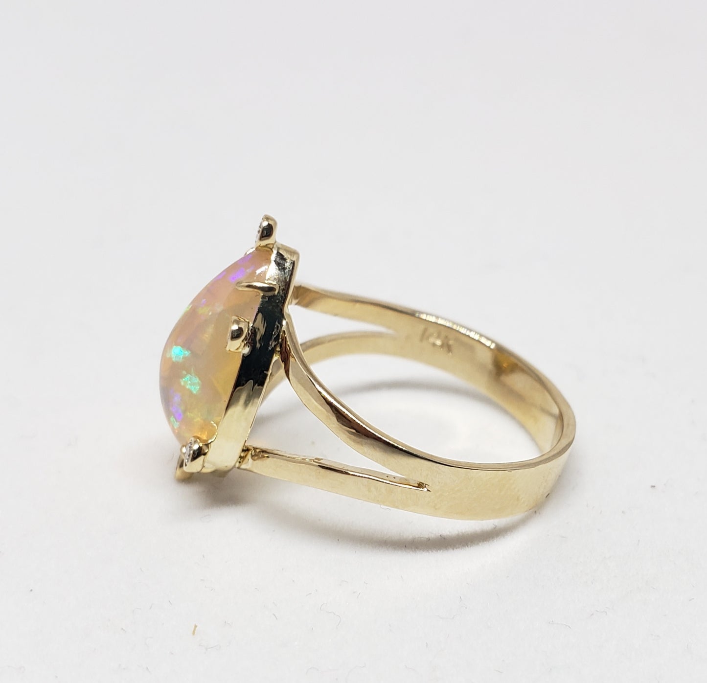 Opal & Diamond Ring