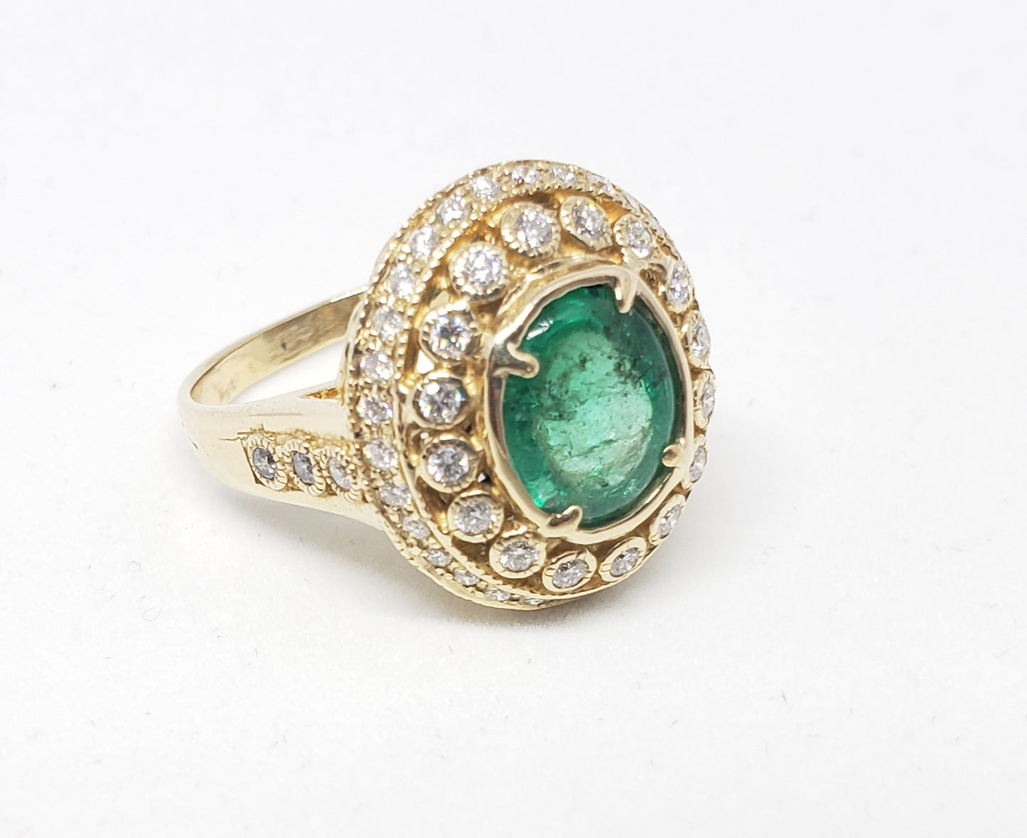 Emerald Diamond Gold Ring