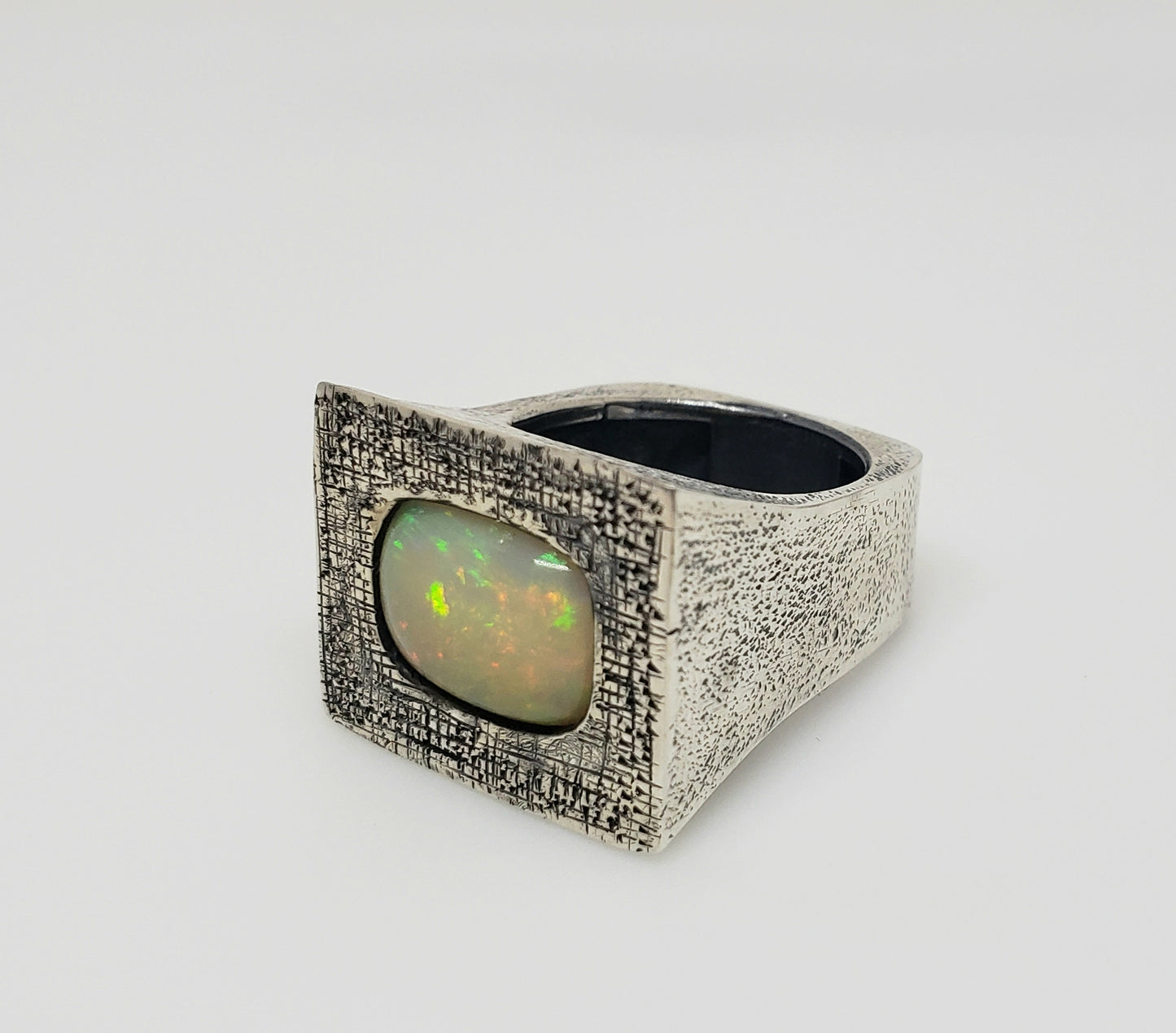 Sterling Silver Opal Ring