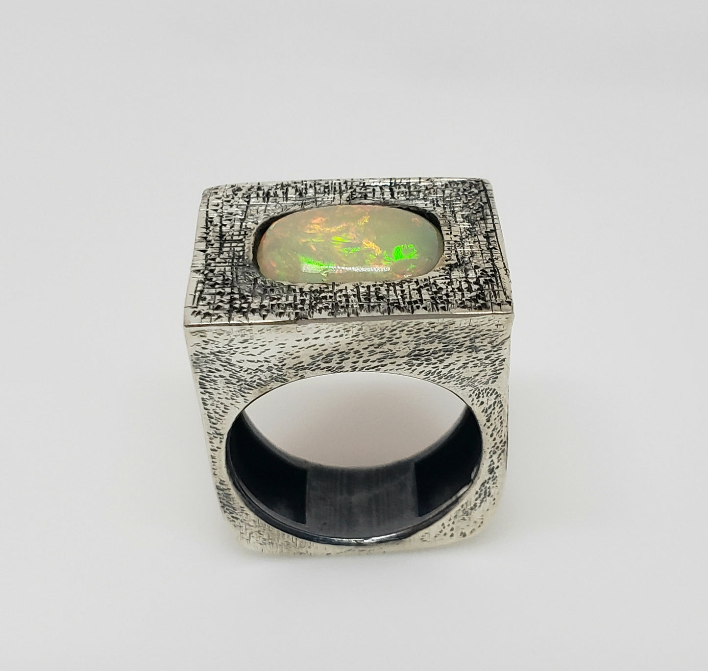 Sterling Silver Opal Ring