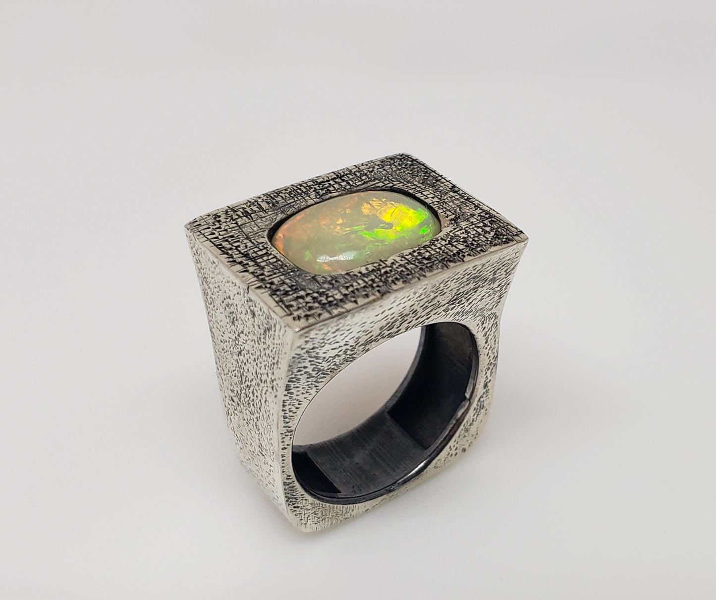 Sterling Silver Opal Ring
