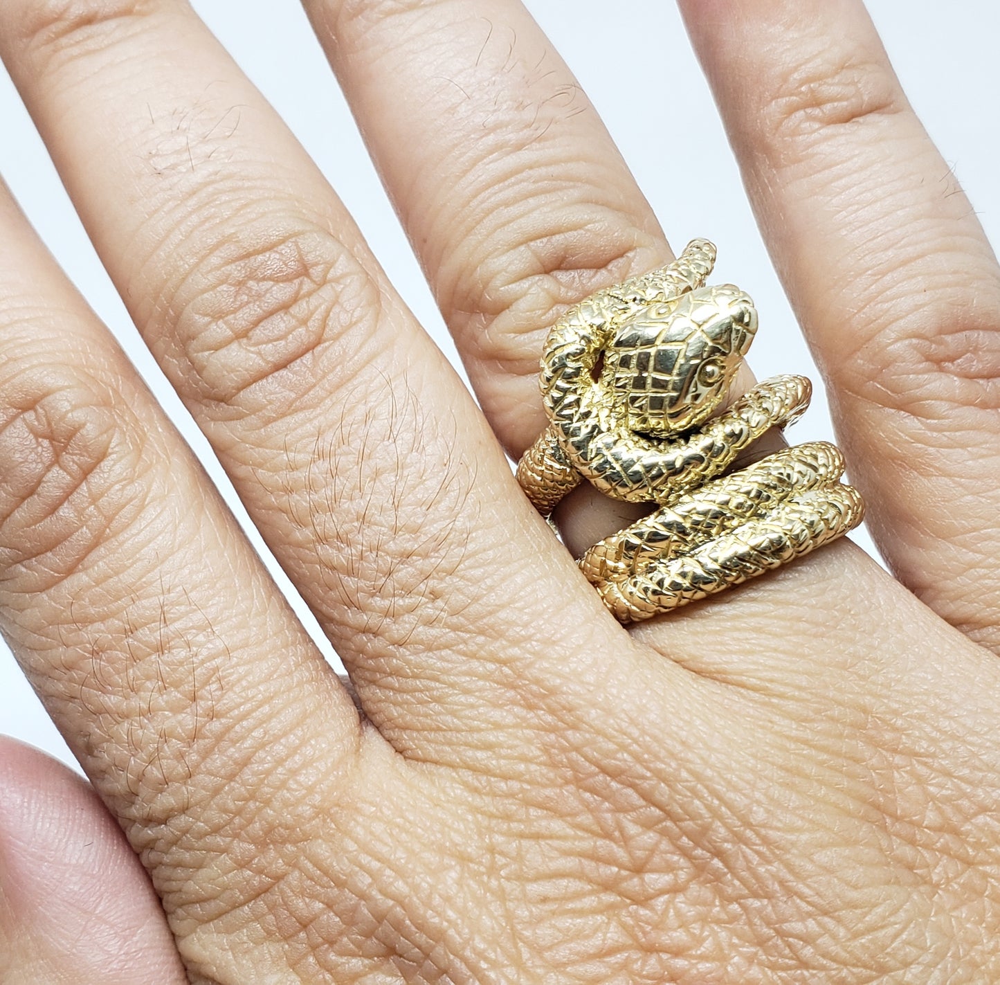 14k Gold Snake Ring