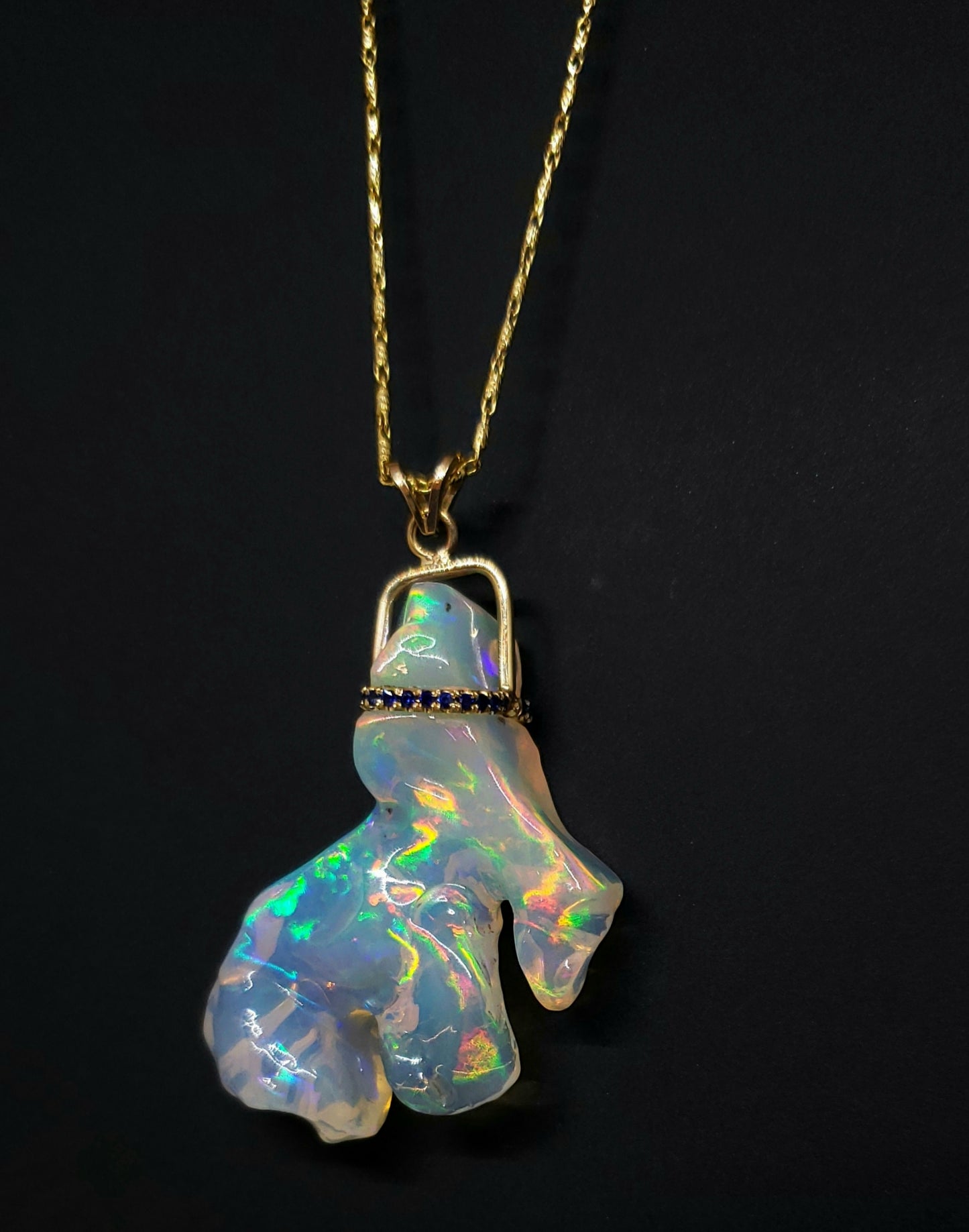 Carved Opal Pendant