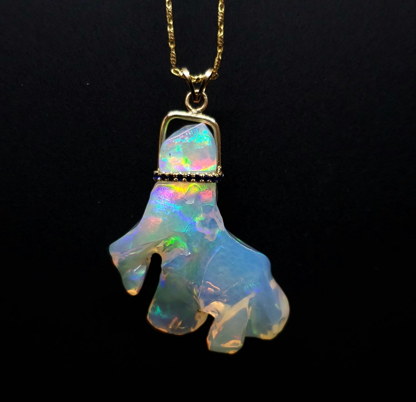 Carved Opal Pendant