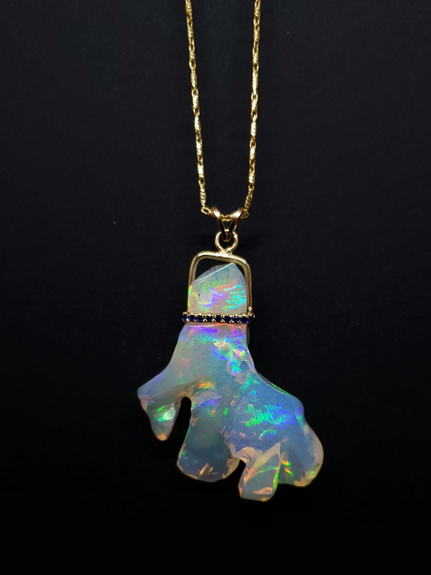 Carved Opal Pendant