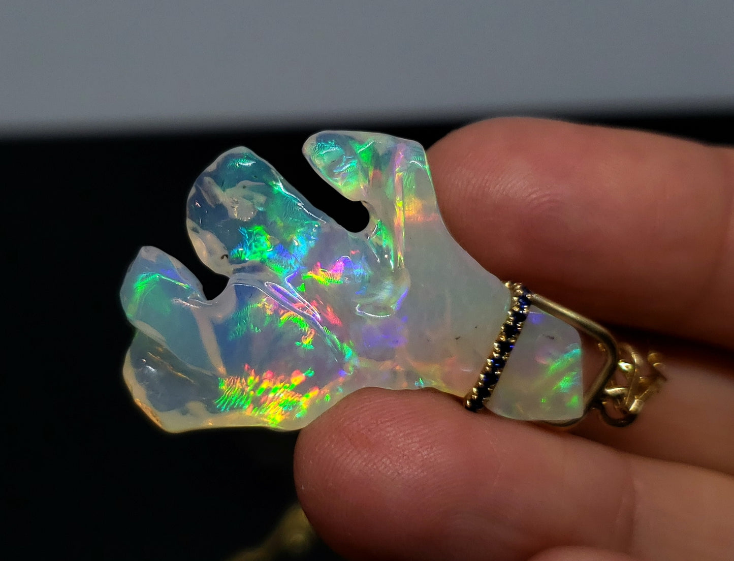 Carved Opal Pendant