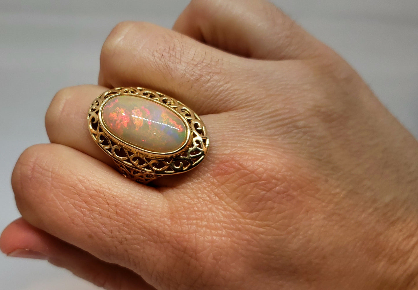 Opal Ring 14k Gold #119