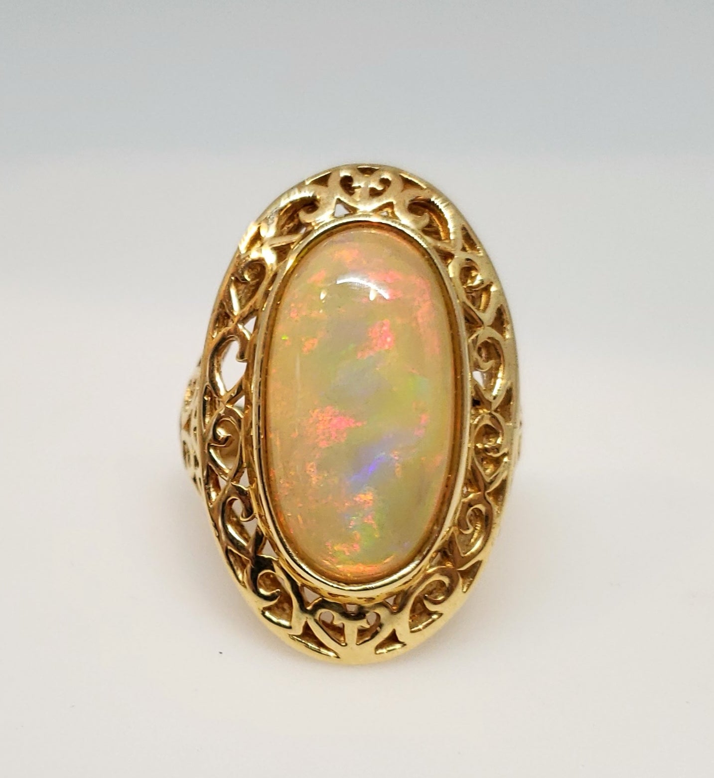 Opal Gold Ring