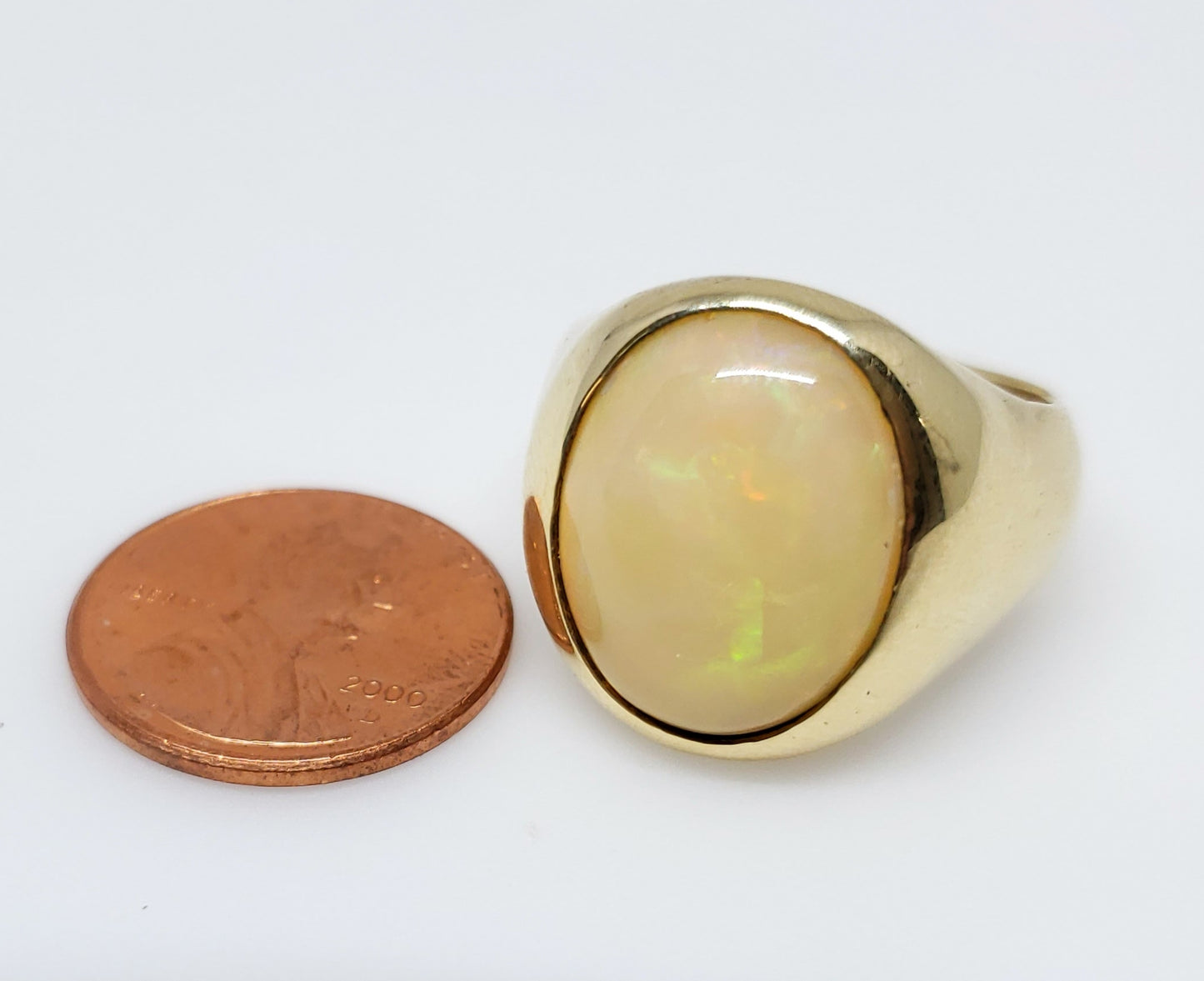 Opal Ring 14 Karat Gold  #133