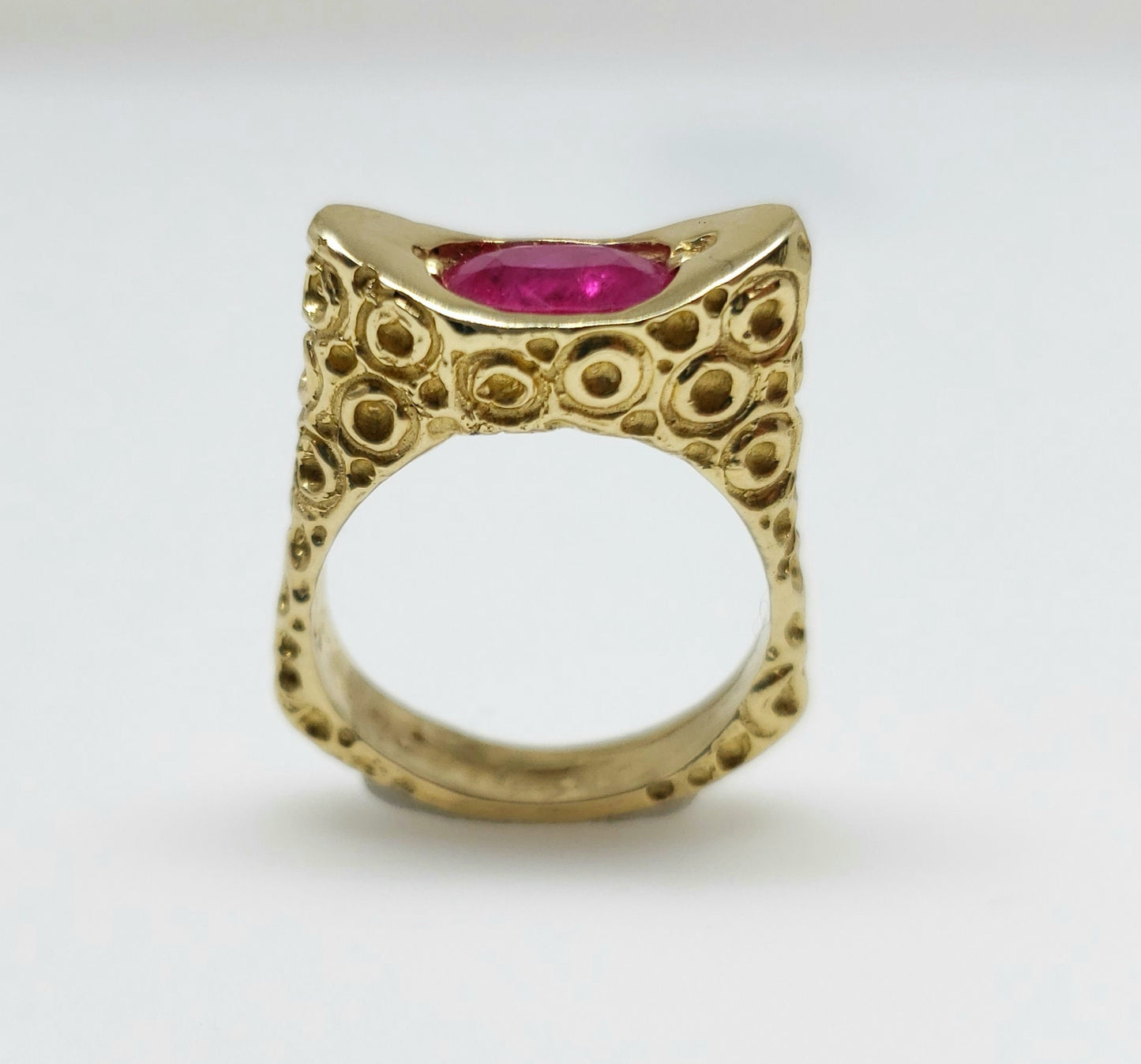 Ruby Ring 14 Karat Gold Jewelry #135