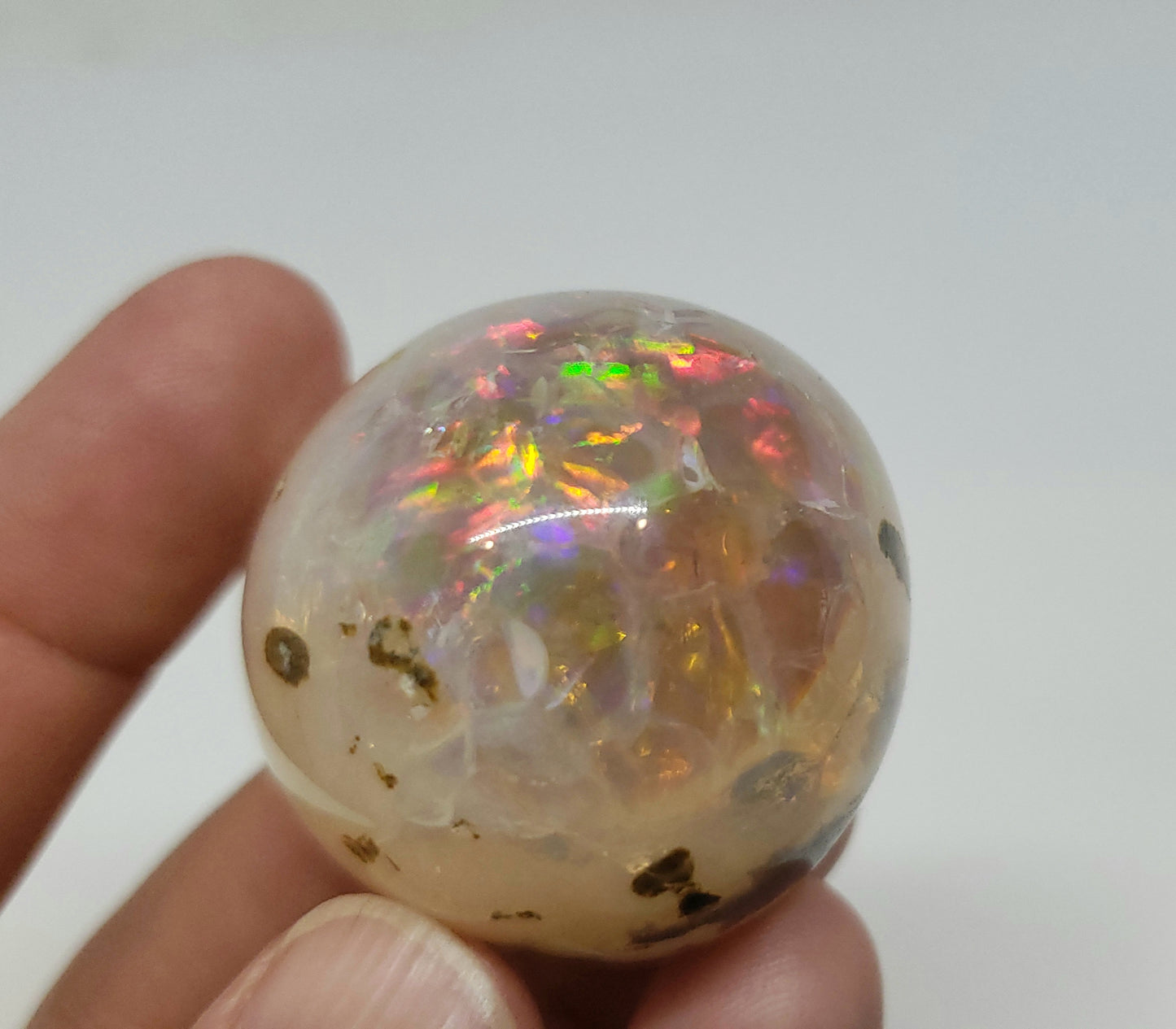 Ethiopian Opal Specimen - Colorful Fire #154
