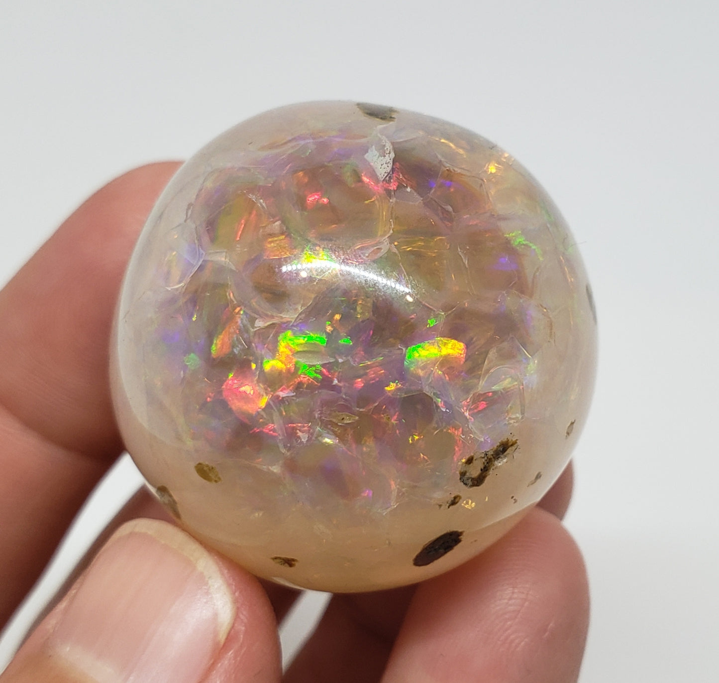 Ethiopian Opal Specimen - Colorful Fire #154