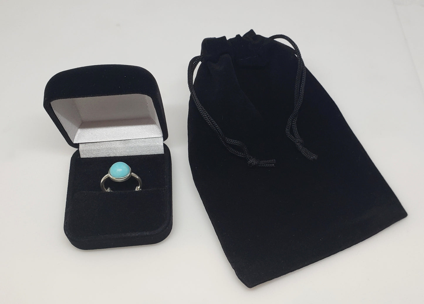 Turquoise Ring - Sterling Silver - Adjustable Size  - Joy#181