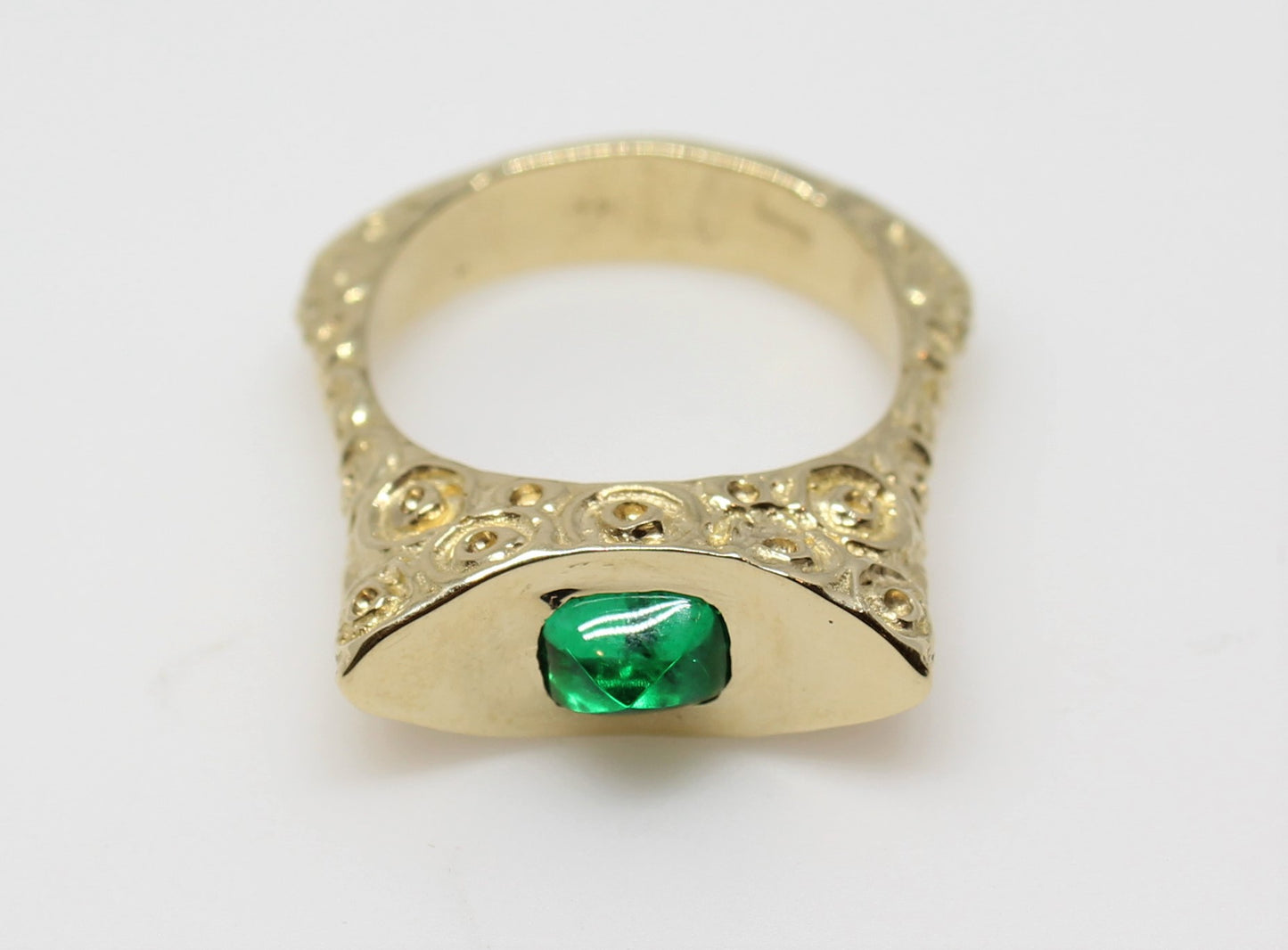 Emerald Ring 14k Gold - Gemstone Jewelry #229