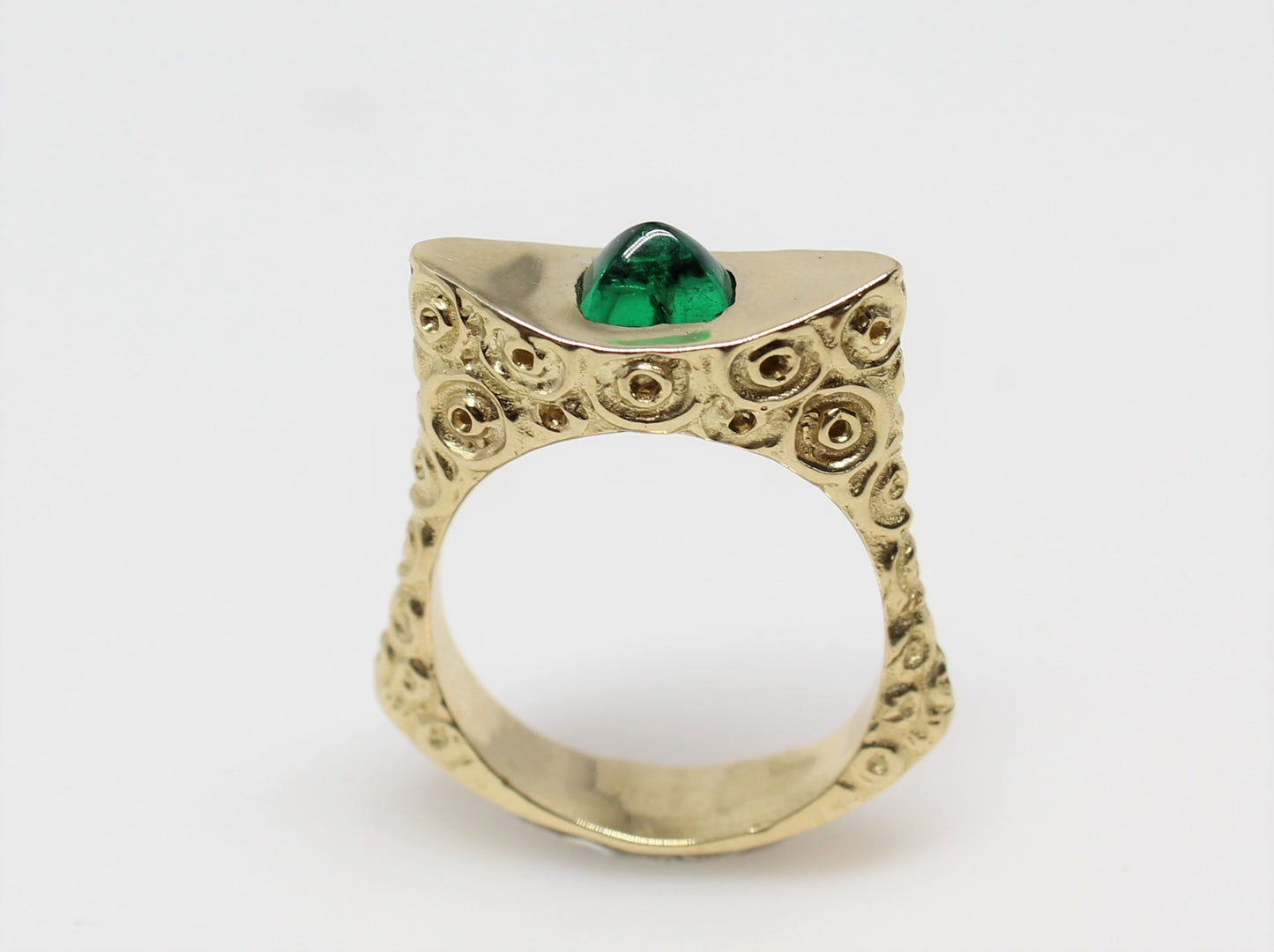 Emerald Ring 14k Gold - Gemstone Jewelry #229