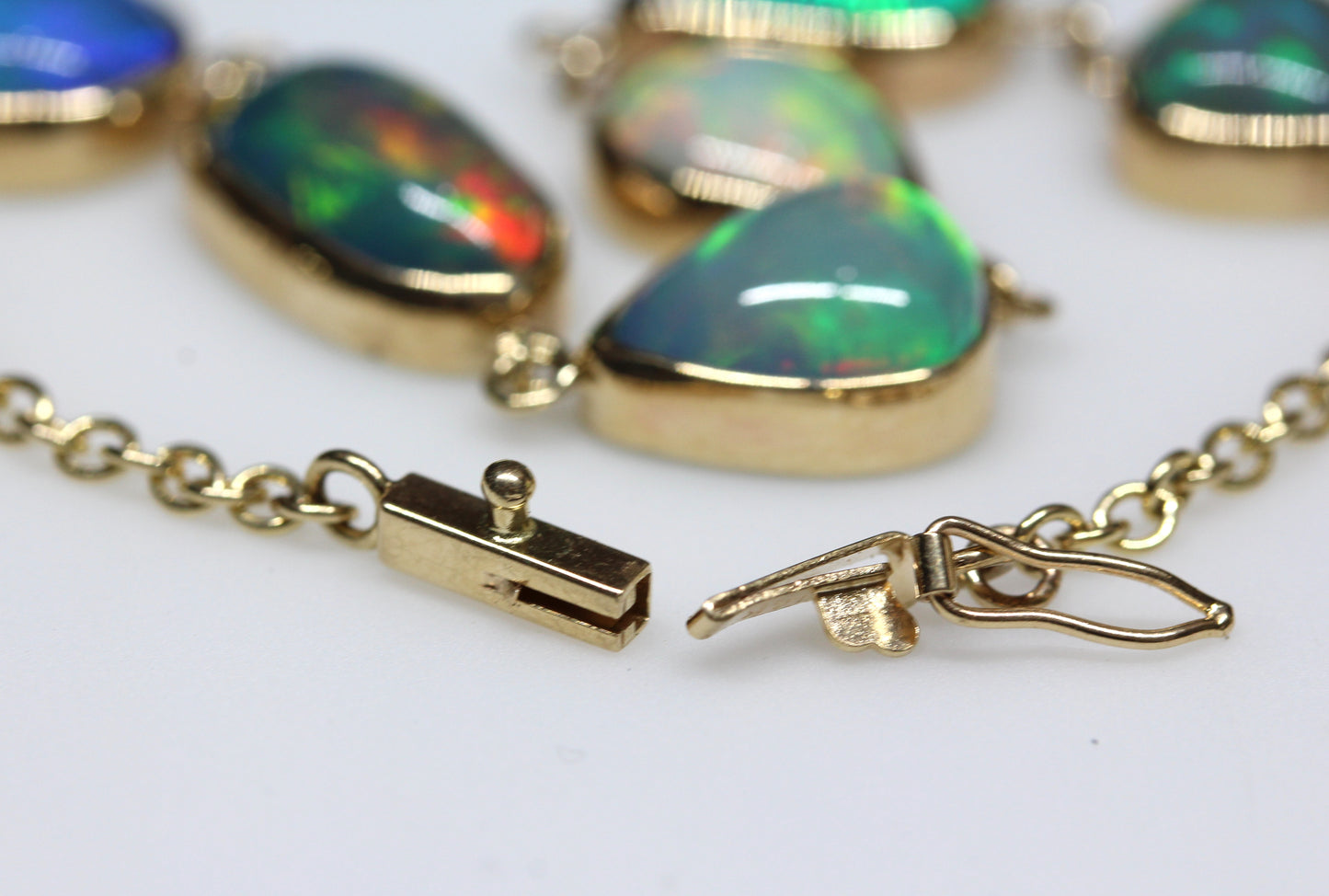 Opals Link Bracelet 14k Gold #321