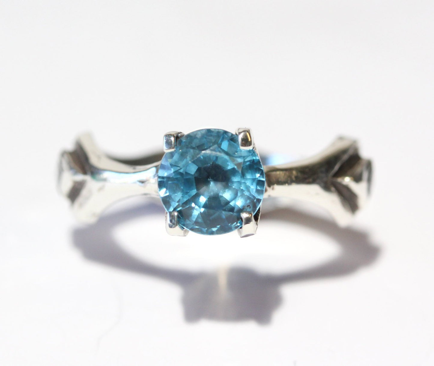 Blue Topaz Ring - Sterling Silver #1358