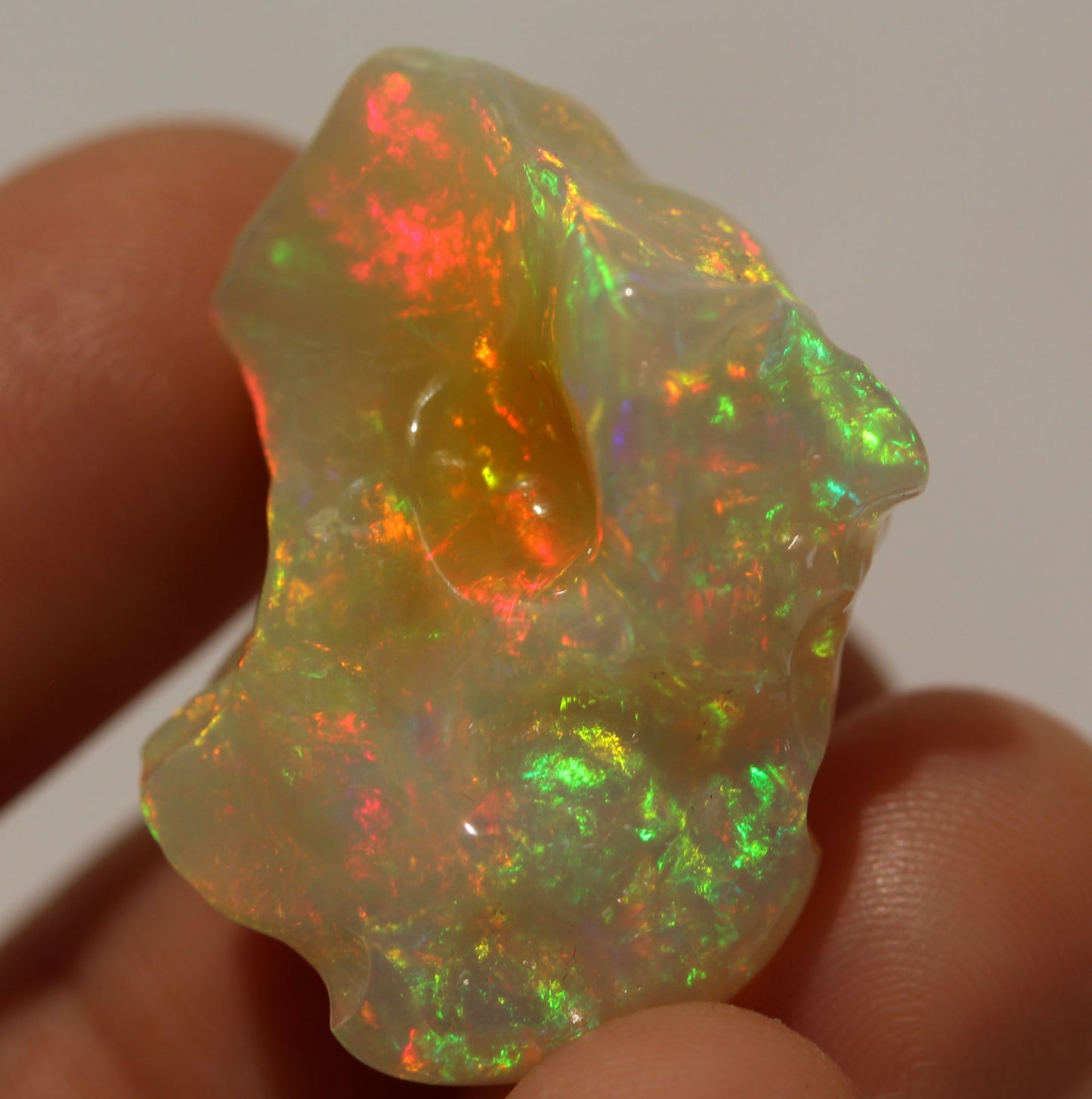 Ethiopian Opal - Natural Loose  Carved Gemstone - 41.0 Carat #1436