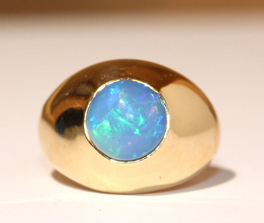 Ethiopian Opal Gold Ring
