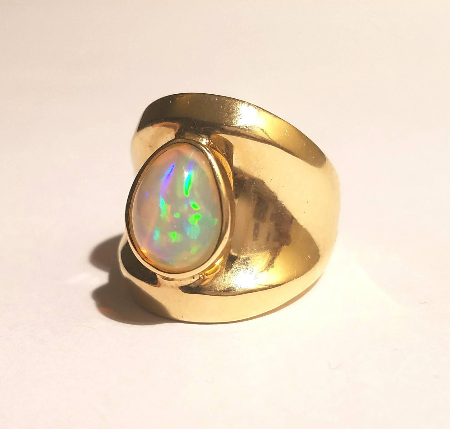 Opal Ring 14k Gold - Size 7 #1494