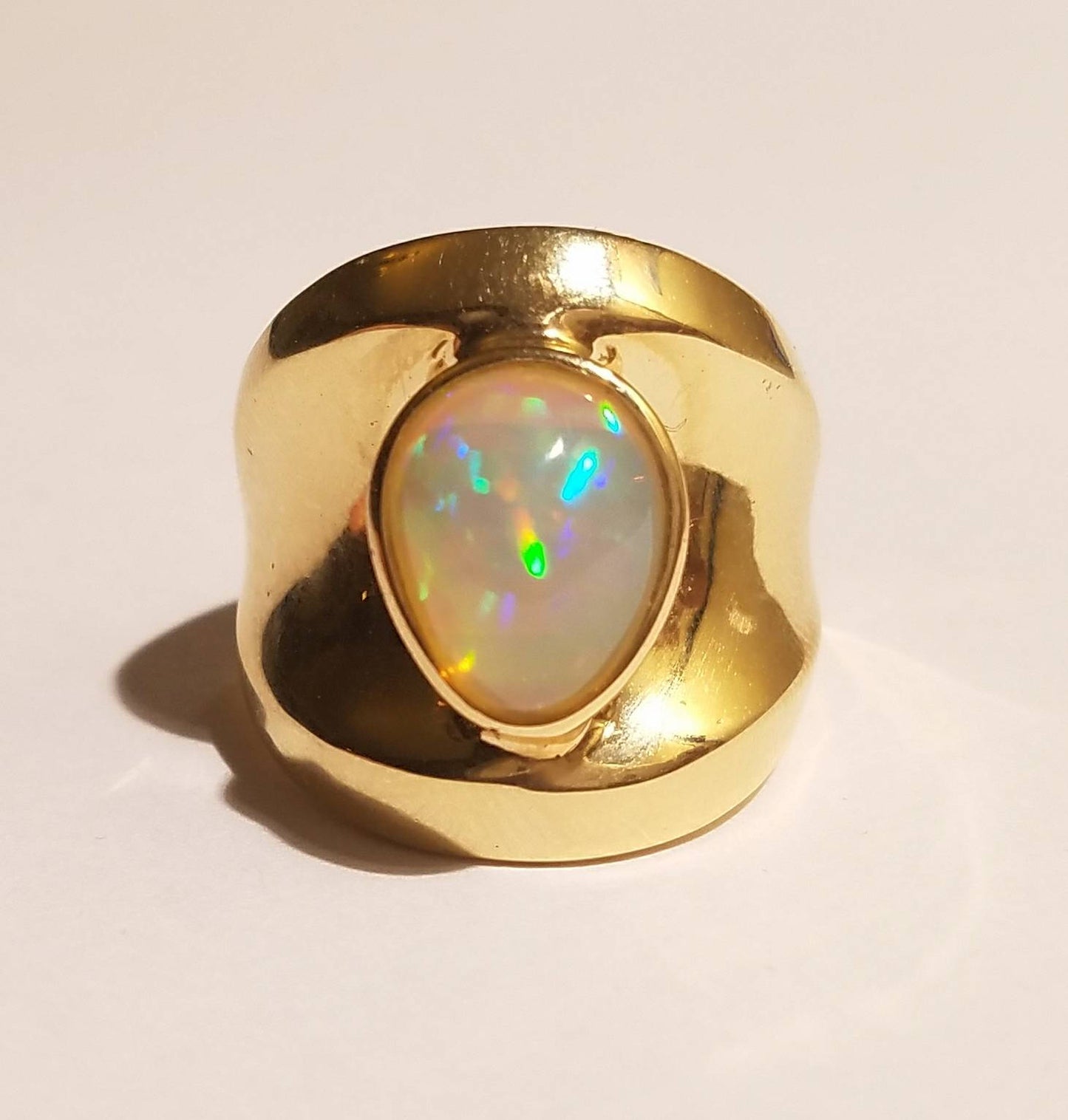 Opal Ring 14k Gold - Size 7 #1494