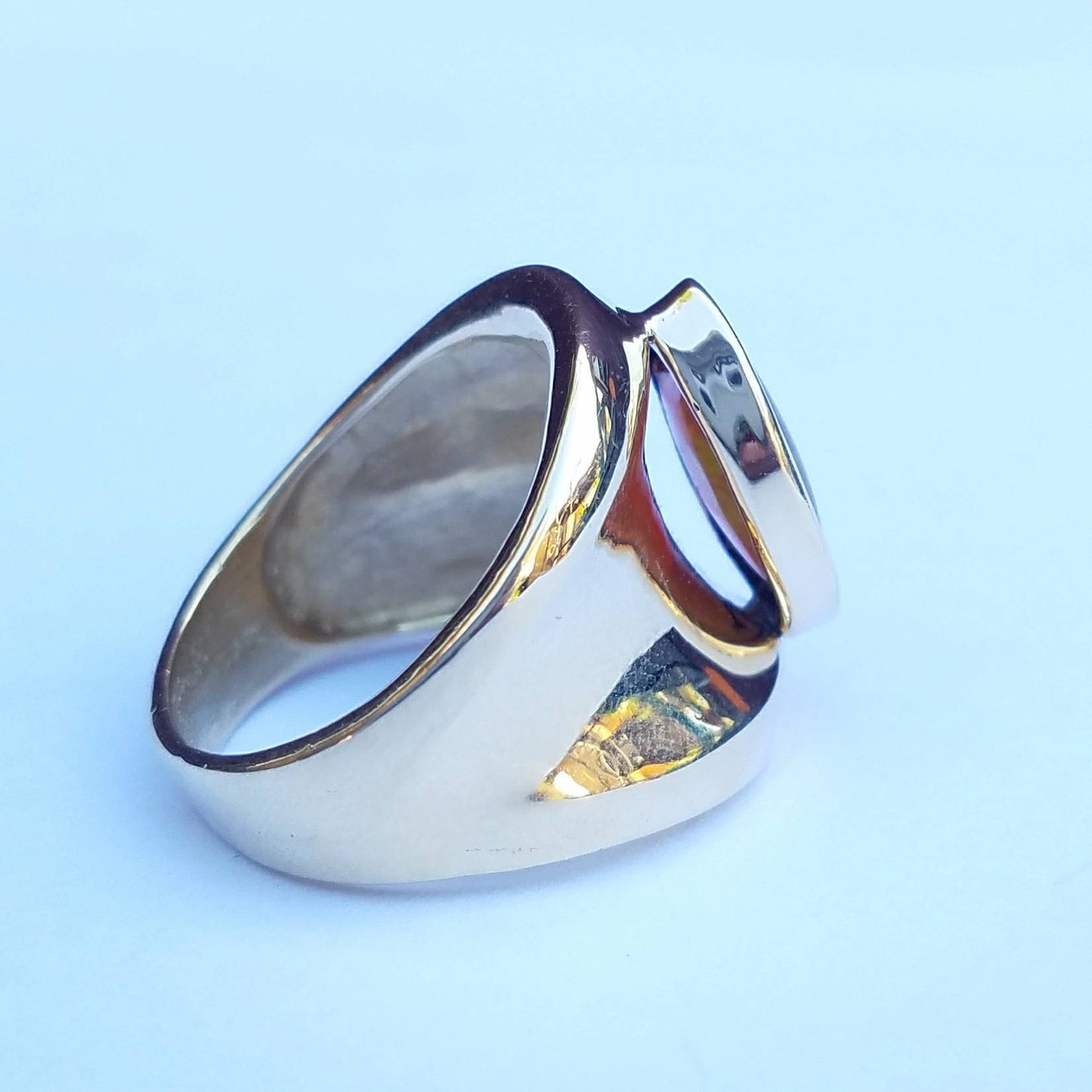 Gold Opal Ring 14k Gold - Size 7.5 #1502