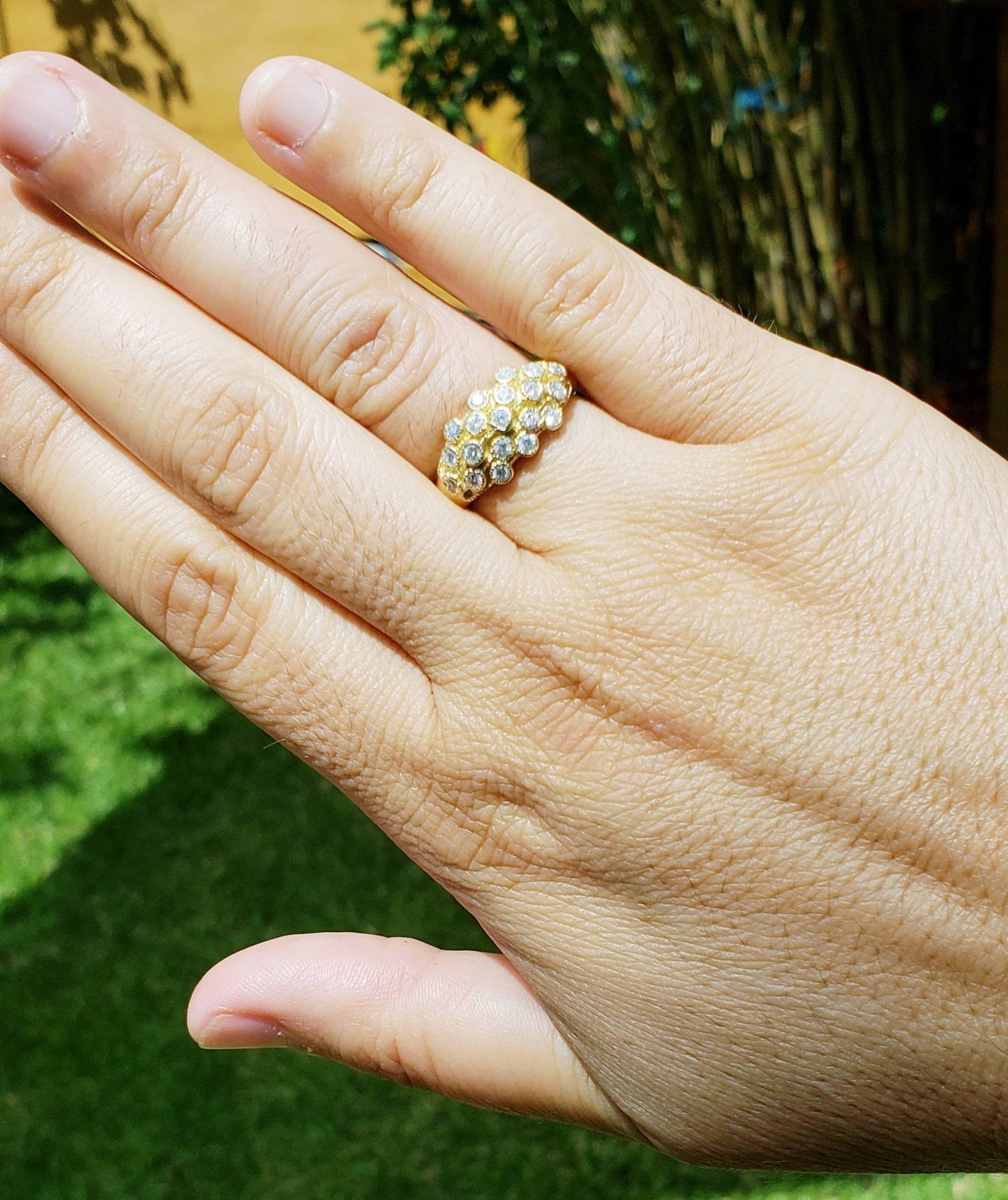 Genuine Diamond Ring - 14k Gold - Fine Jewelry