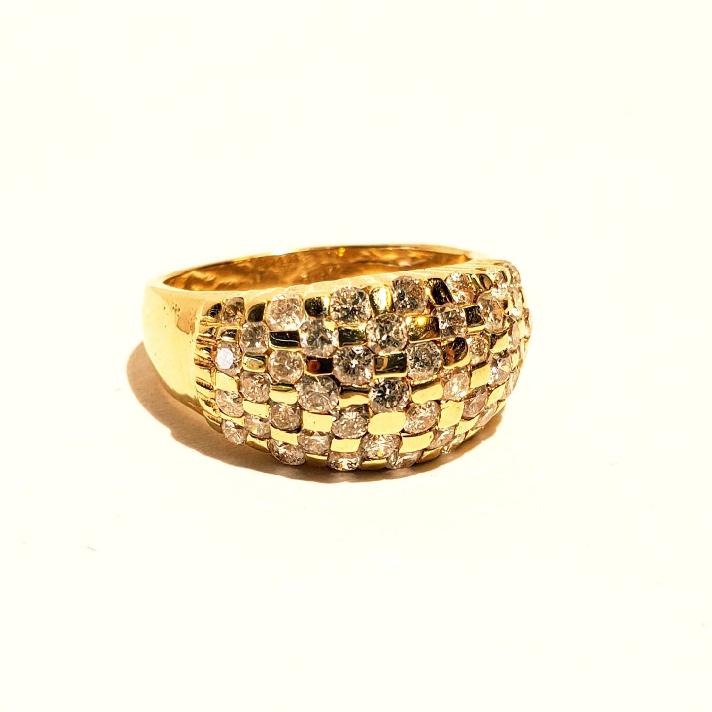 Genuine Diamond Ring - 14k Gold - Fine Jewelry