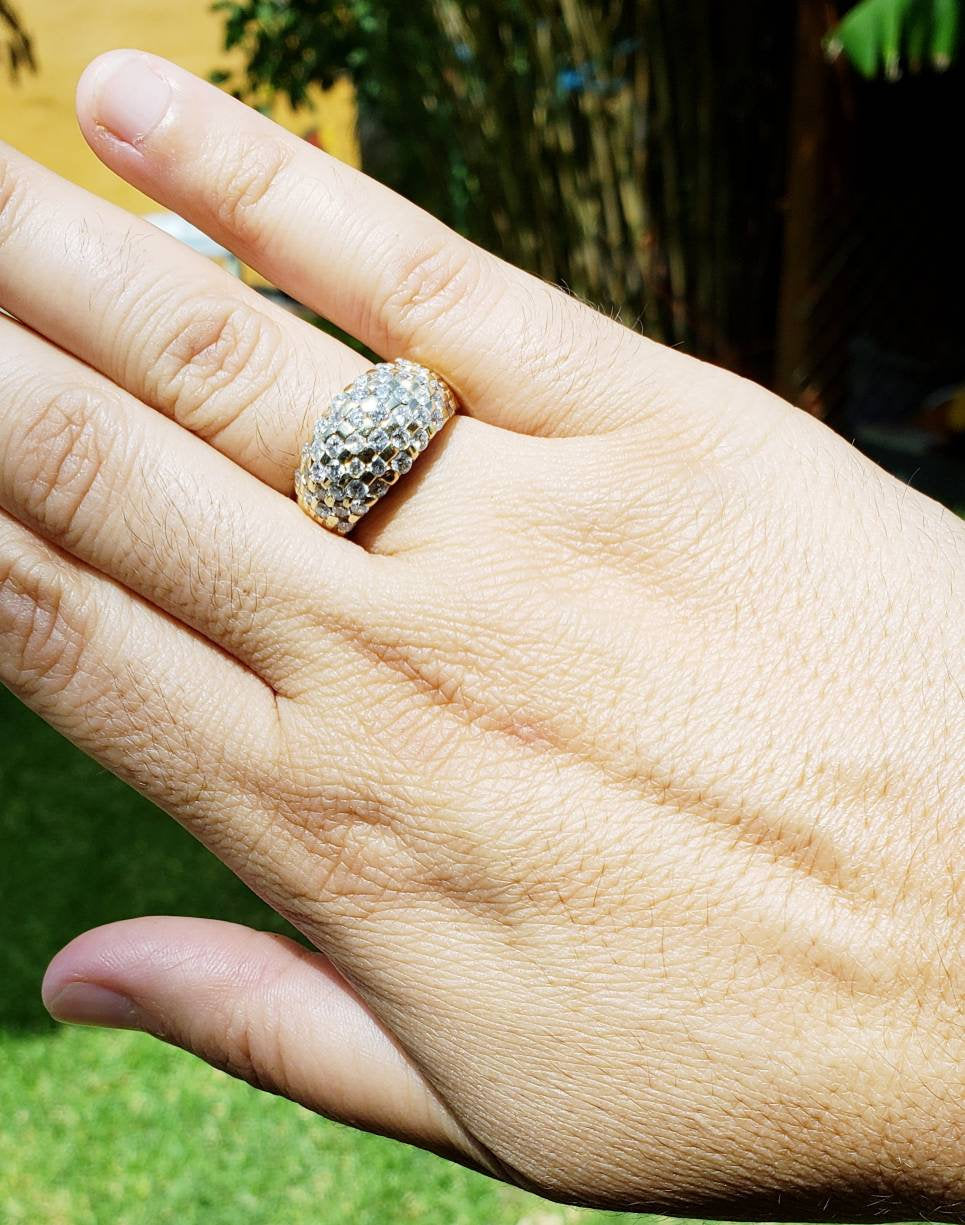 Genuine Diamond Ring - 14k Gold - Fine Jewelry