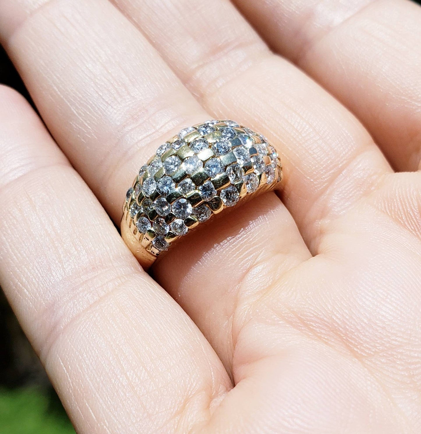 Genuine Diamond Ring - 14k Gold - Fine Jewelry