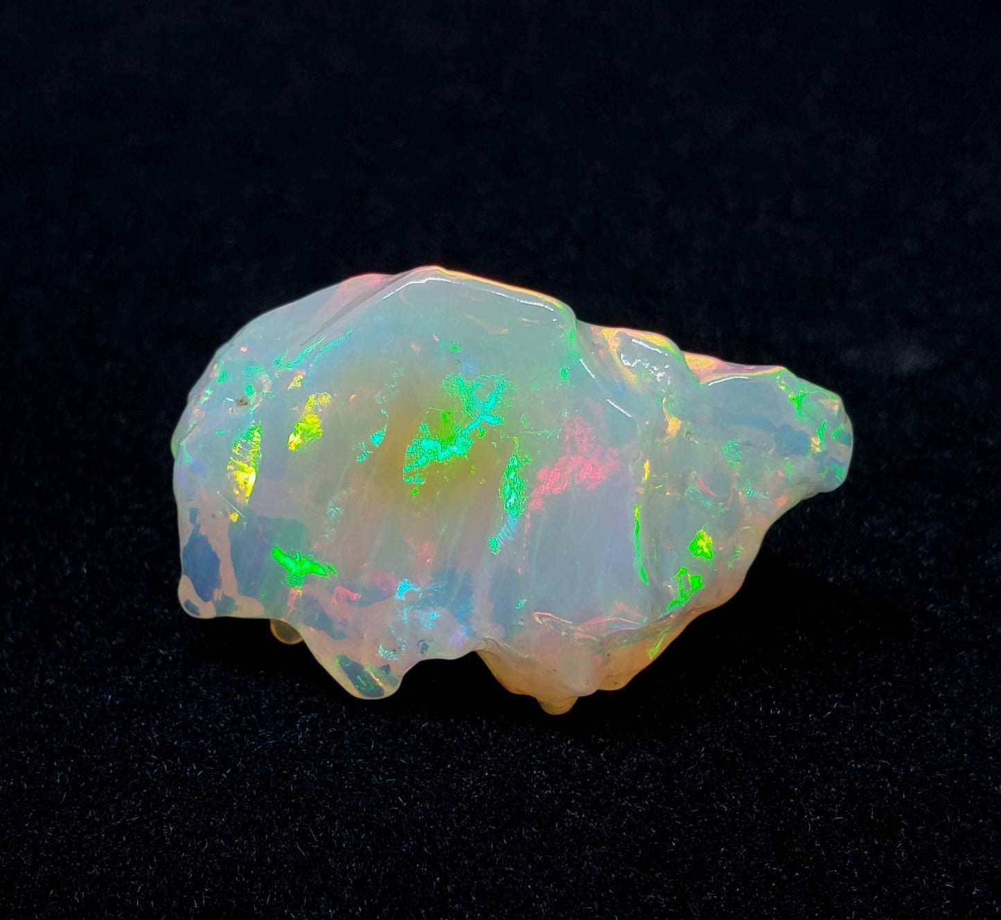 Crystal Opal Carving - Bright Fire Colors #1620