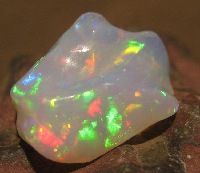 Unique Opal Carving- Bright and Colorful 18.5 Carats #290