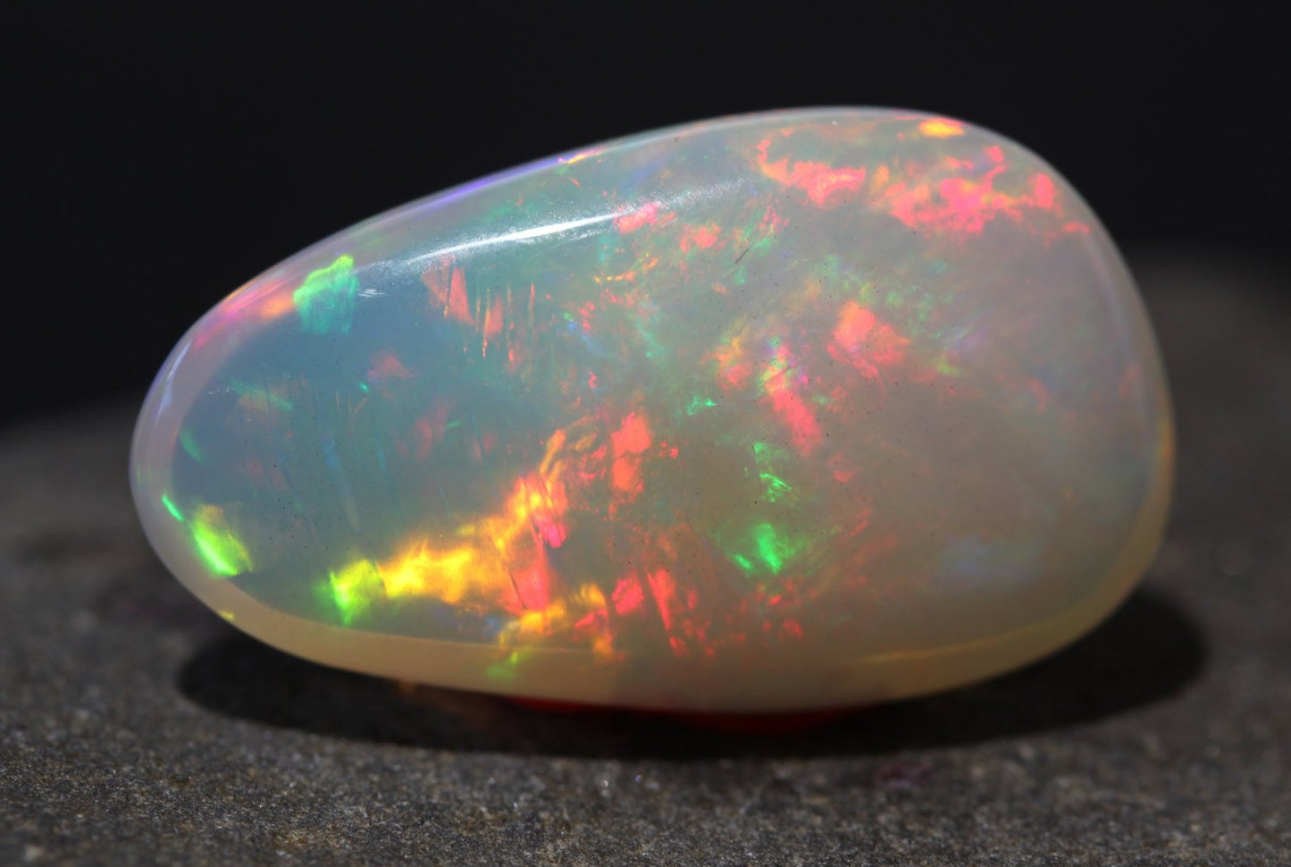 Ethiopian White Opal - Loose Carved Gemstone - 17.5 Carat #1336