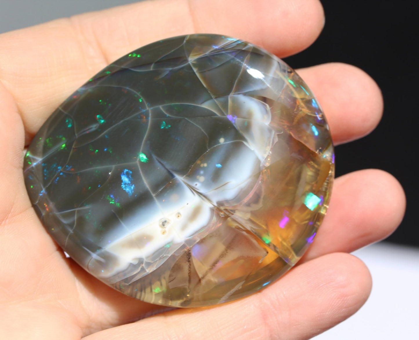 Black Ethiopian Opal Specimen - 52.6 grams #1340
