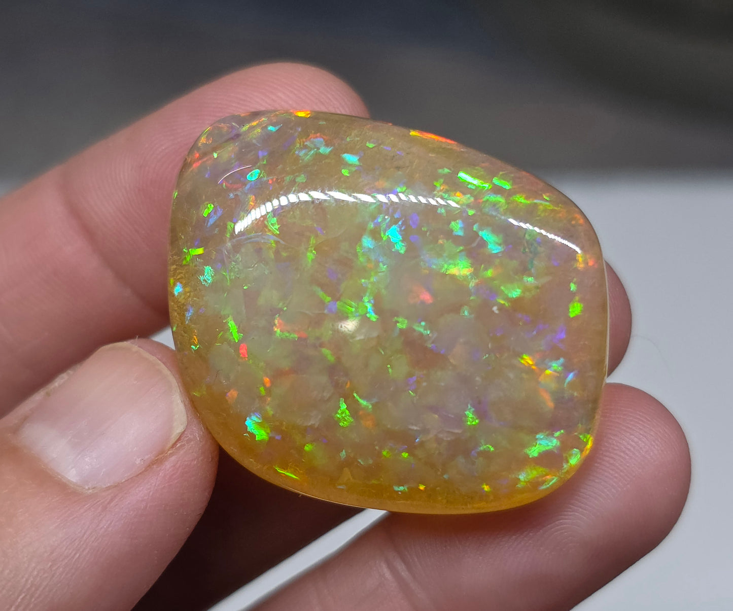 Ethiopian Polished Opal Specimen 72 Carat Gemstone #625