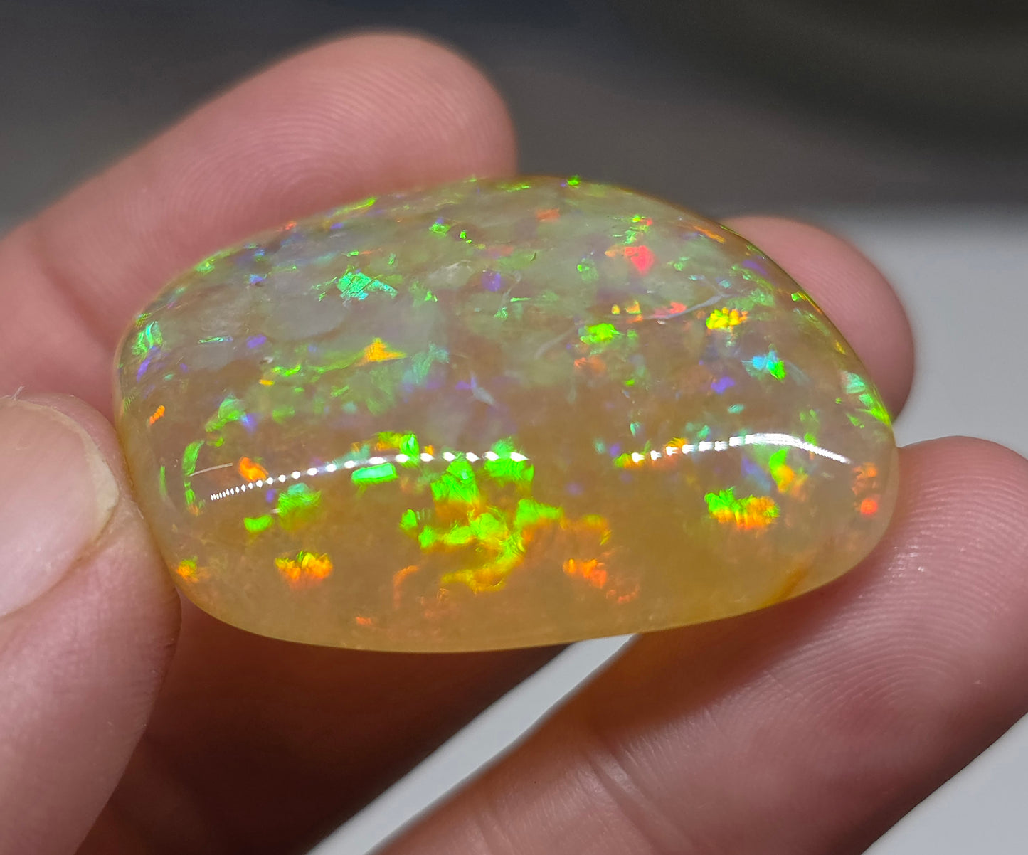 Ethiopian Polished Opal Specimen 72 Carat Gemstone #625
