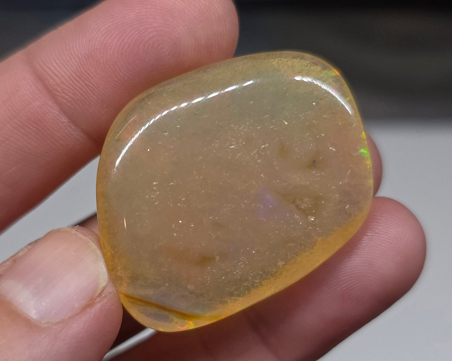 Ethiopian Polished Opal Specimen 72 Carat Gemstone #625