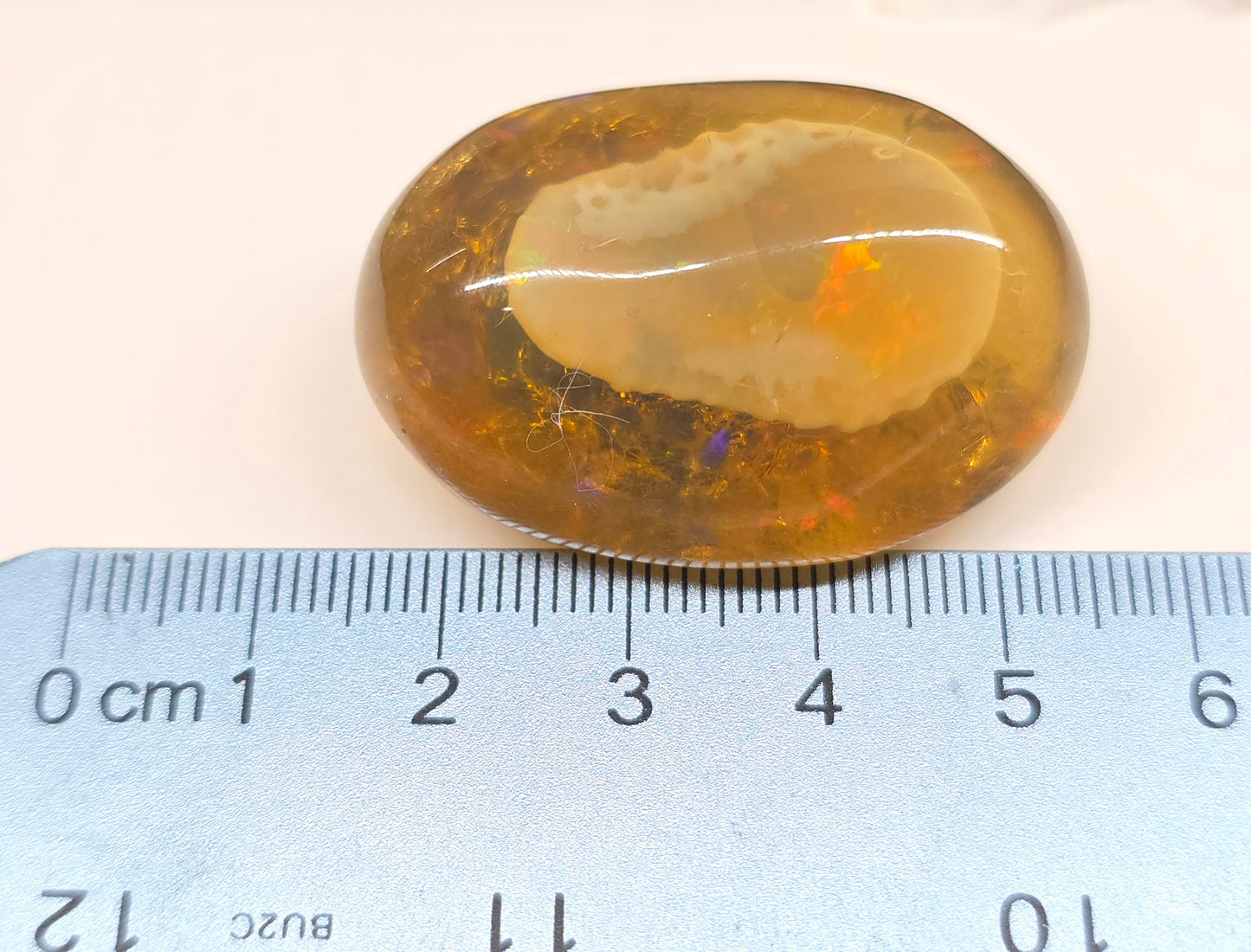 Ethiopian Polished  Phantom Opal Specimen 105 Carat Gemstone #626